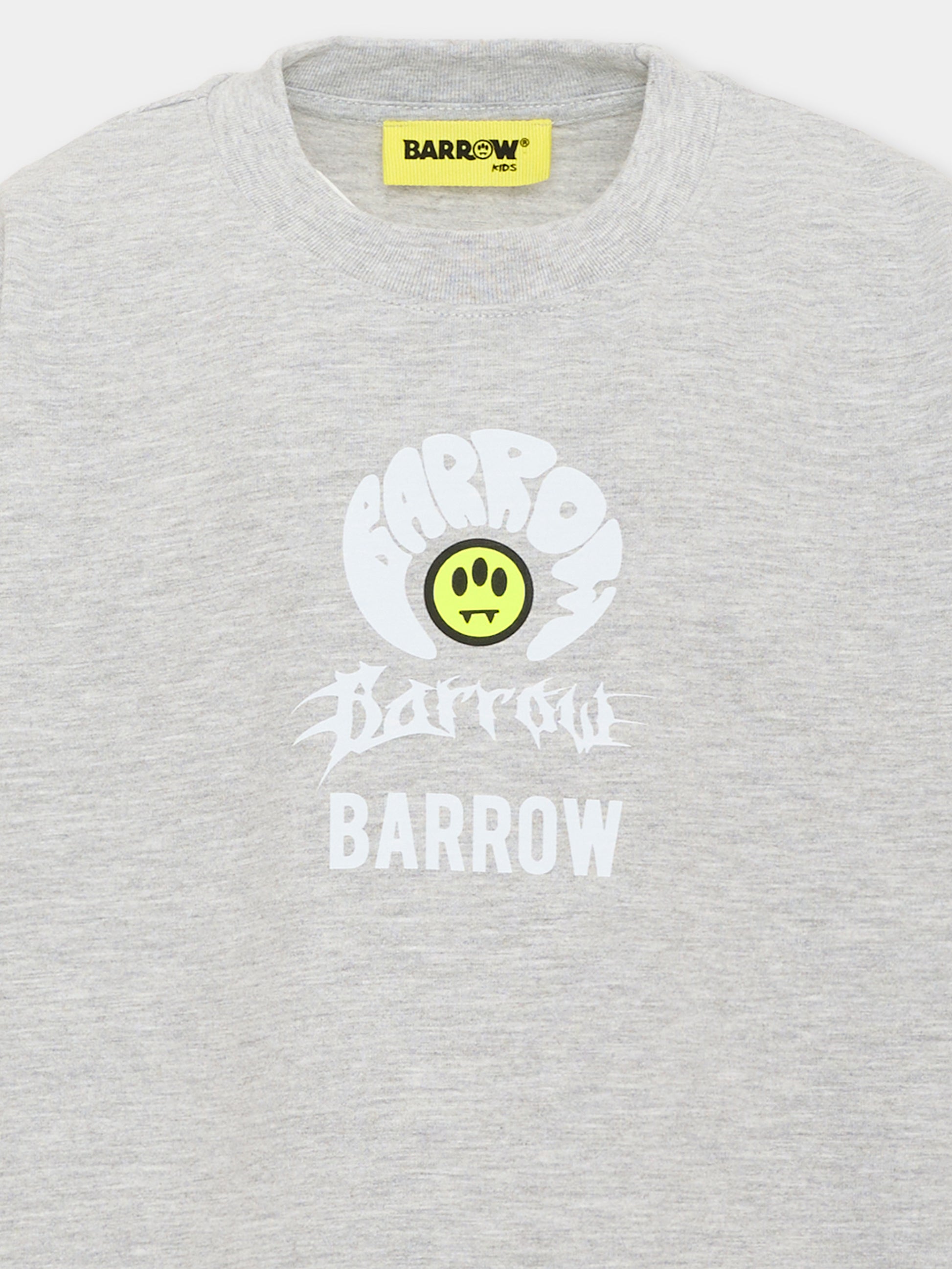 T-Shirt grigia per bambino con orsetto,Barrow,F6BKJBTH069 101