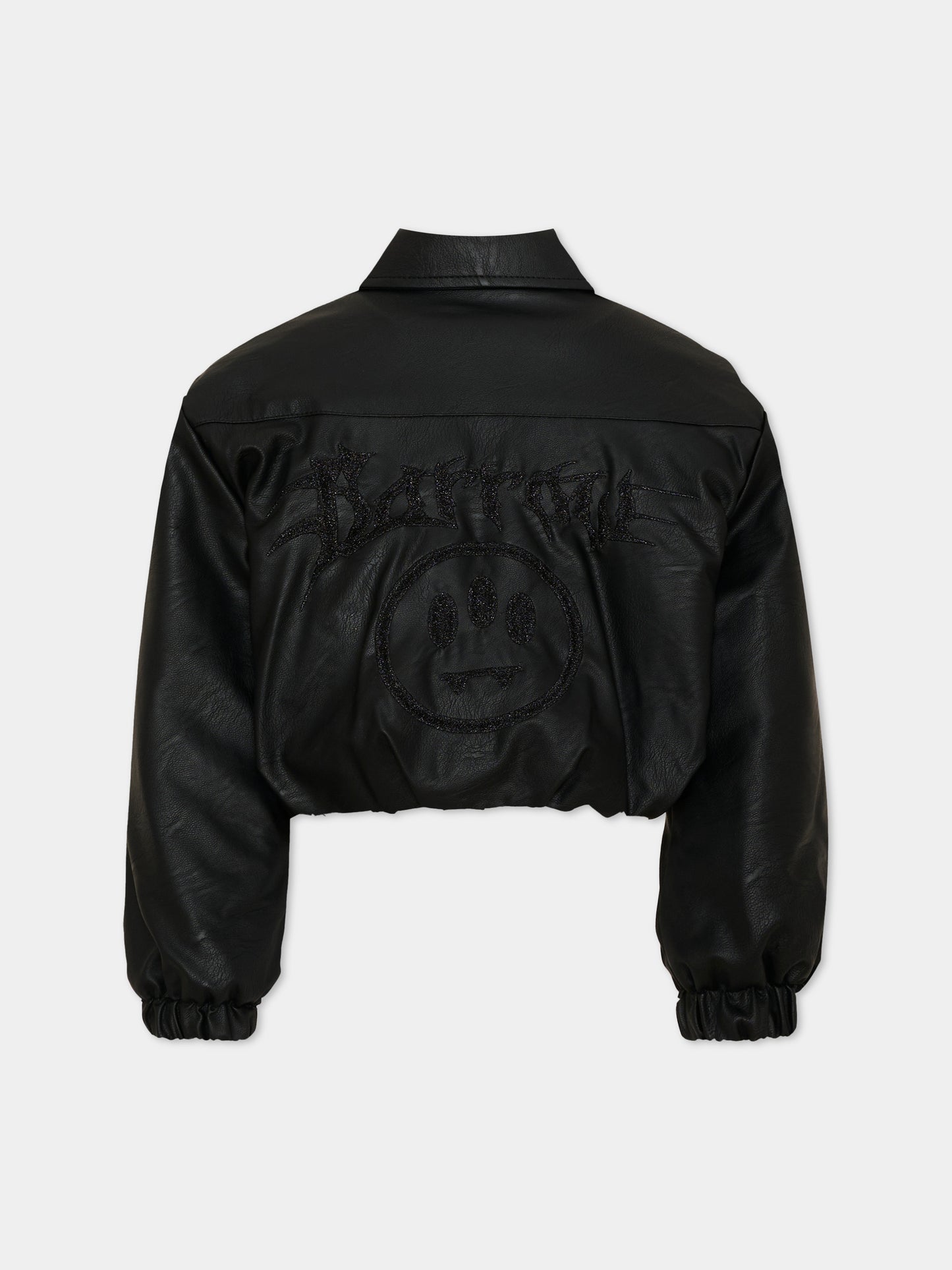 Giubbotto nero per bambina con logo,Barrow,F6BKJGJK140 110