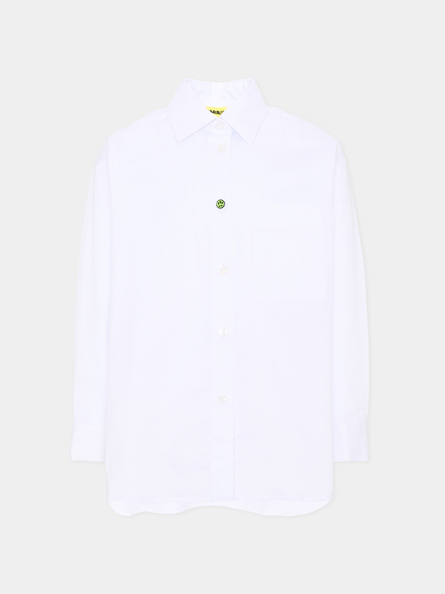Camicia bianca per bambina con logo,Barrow,F6BKJGSI128 002
