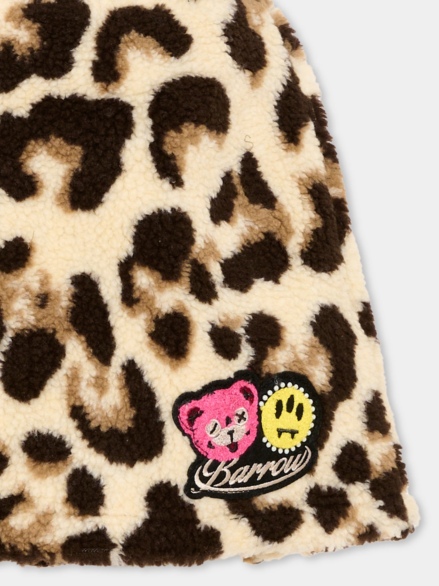 Gonna multicolor animalier per bambina con logo,Barrow,F6BKJGSK135 200