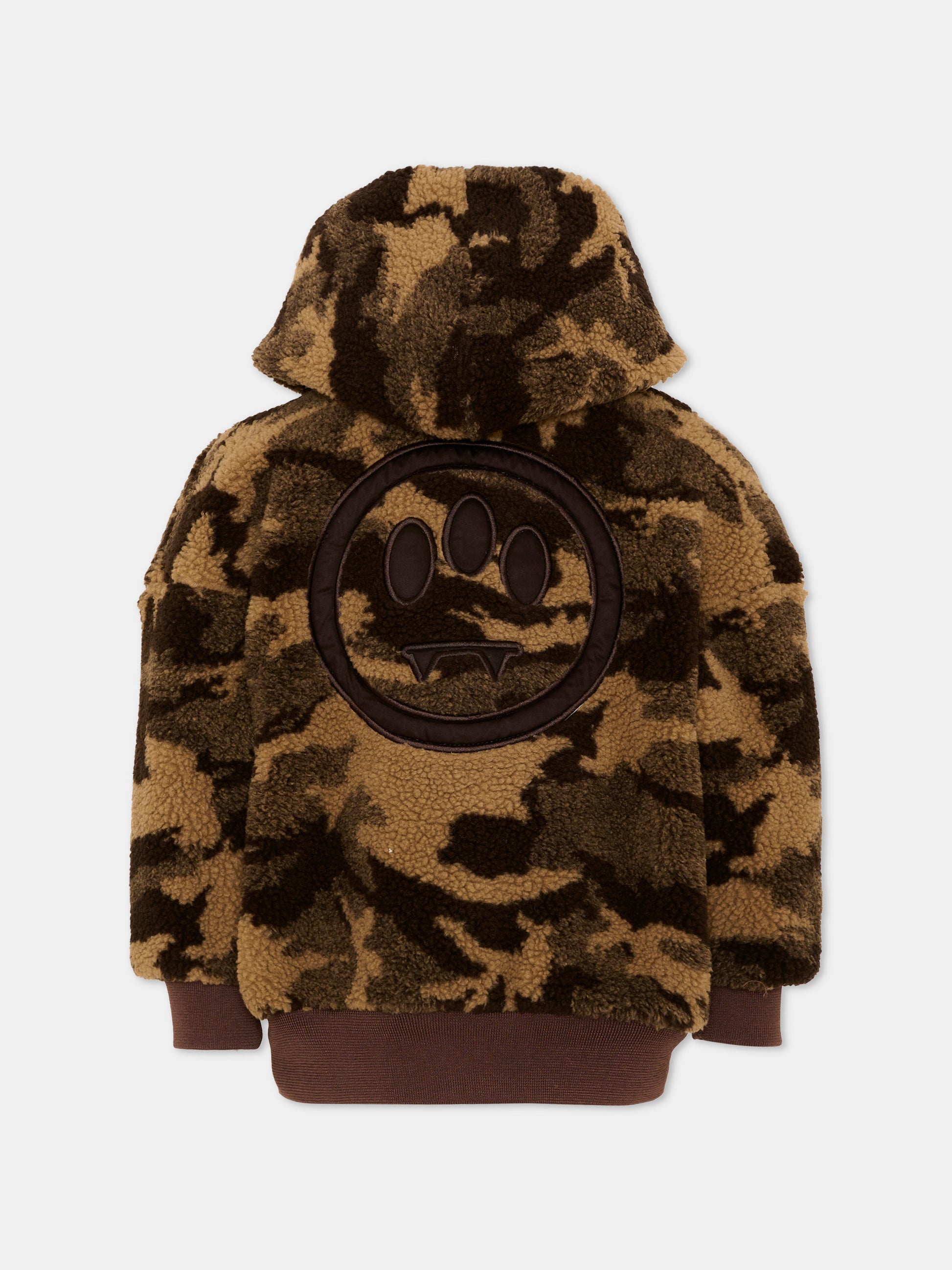 Ecopelliccia marrone per bambini con logo,Barrow,F6BKJUJK097 408