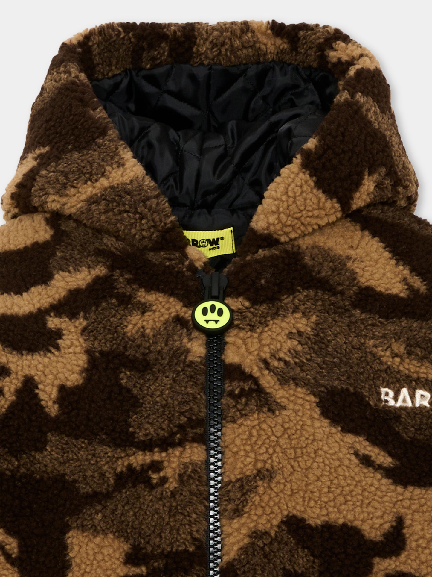 Ecopelliccia marrone per bambini con logo,Barrow,F6BKJUJK097 408