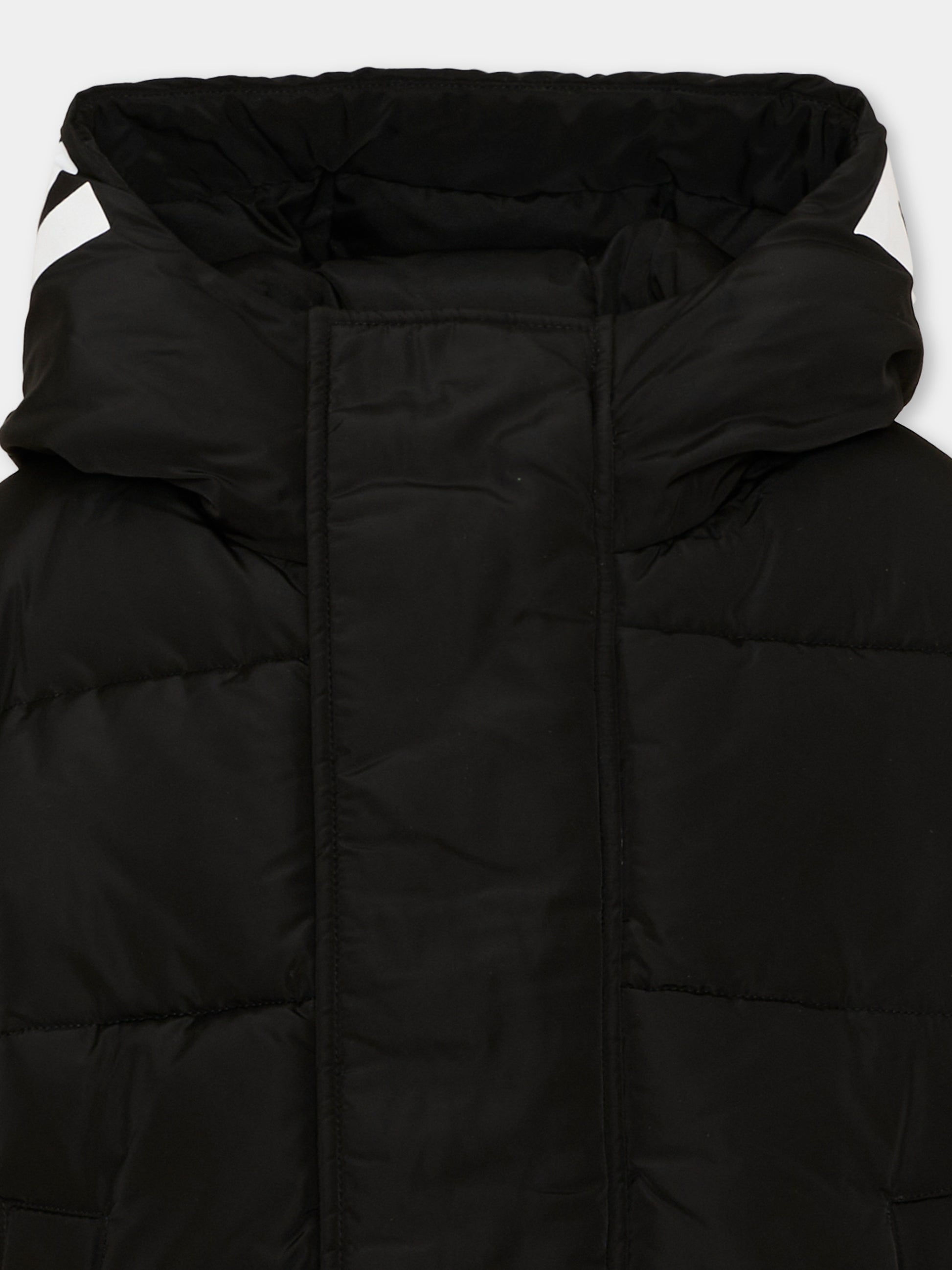 Piumino nero per bambini con peluche,Barrow,F6BKJUPF001 110