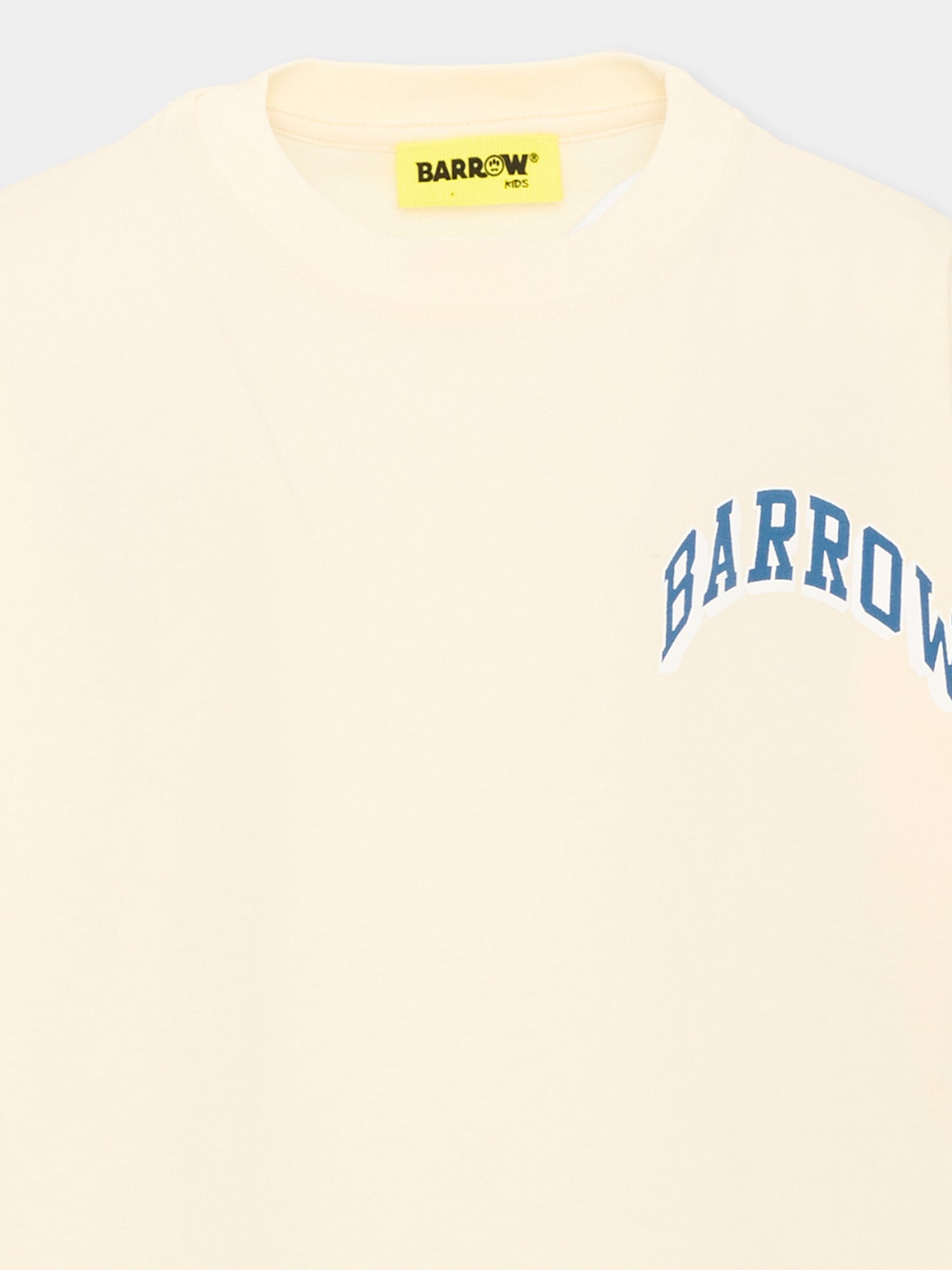 T-Shirt avorio per bambini con orsetto,Barrow,F6BKJUTH095 013