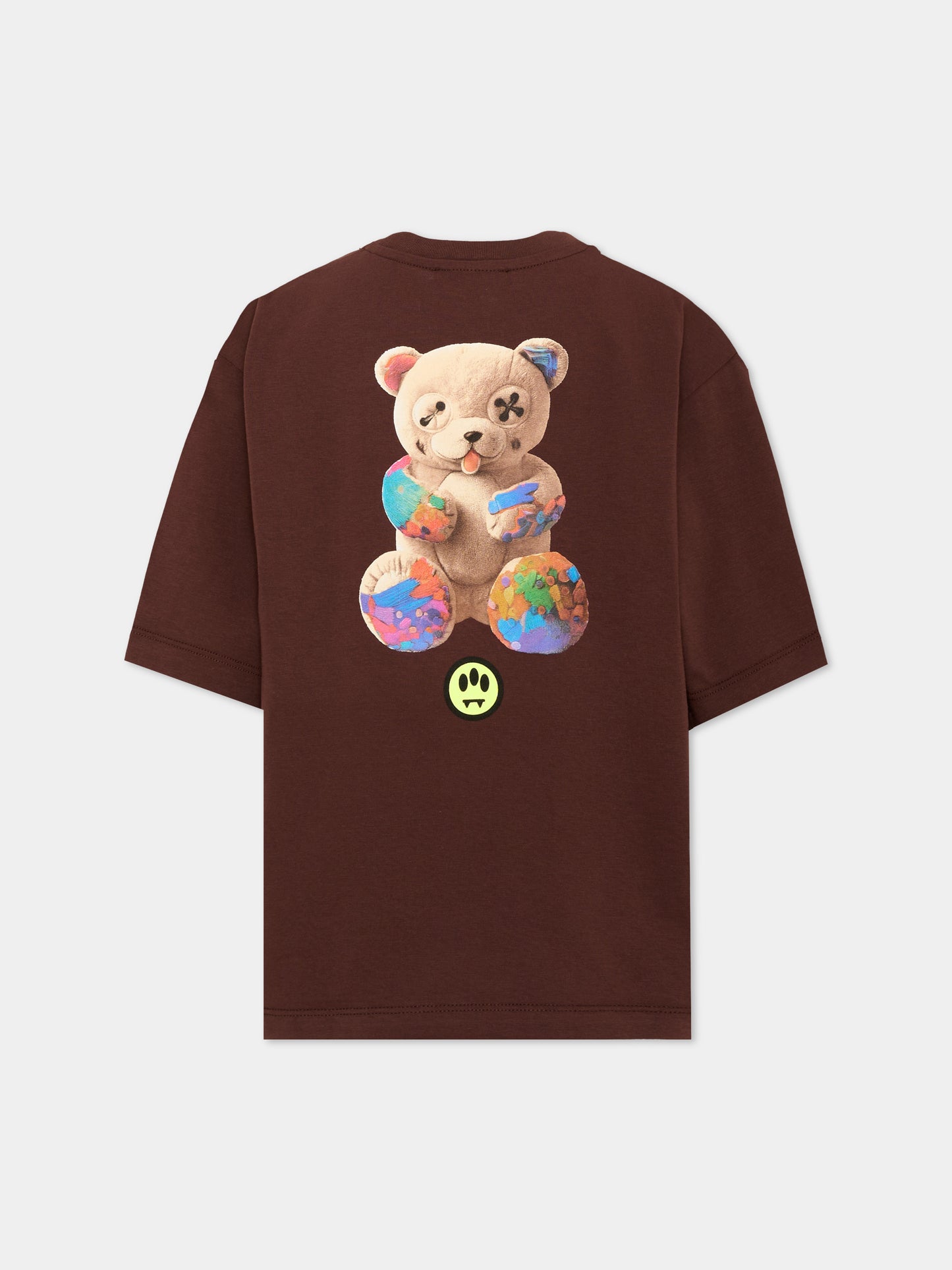 T-Shirt marrone per bambini con orsetto,Barrow,F6BKJUTH095 408