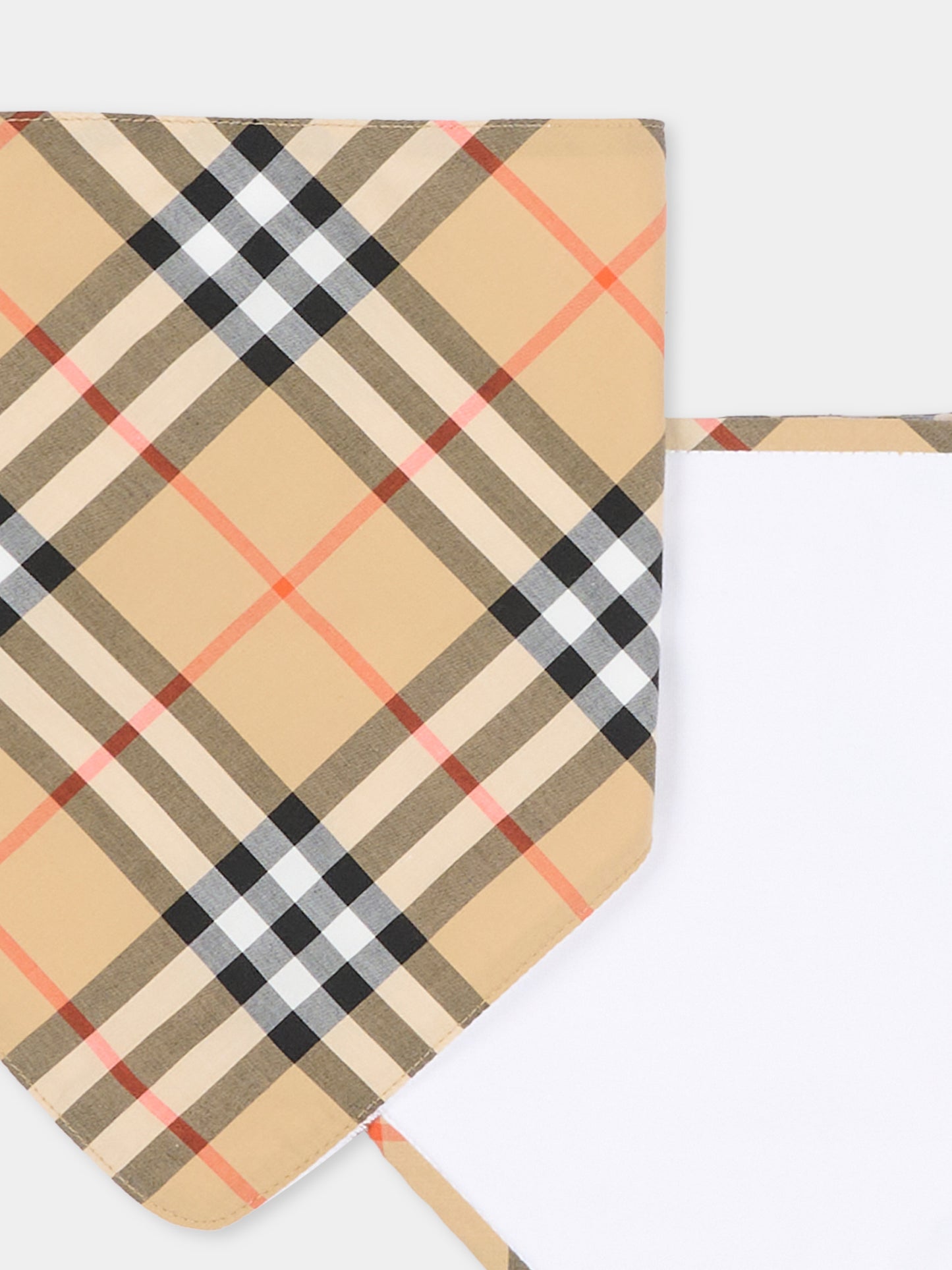 Beige foulard for Baby Boy vintage check