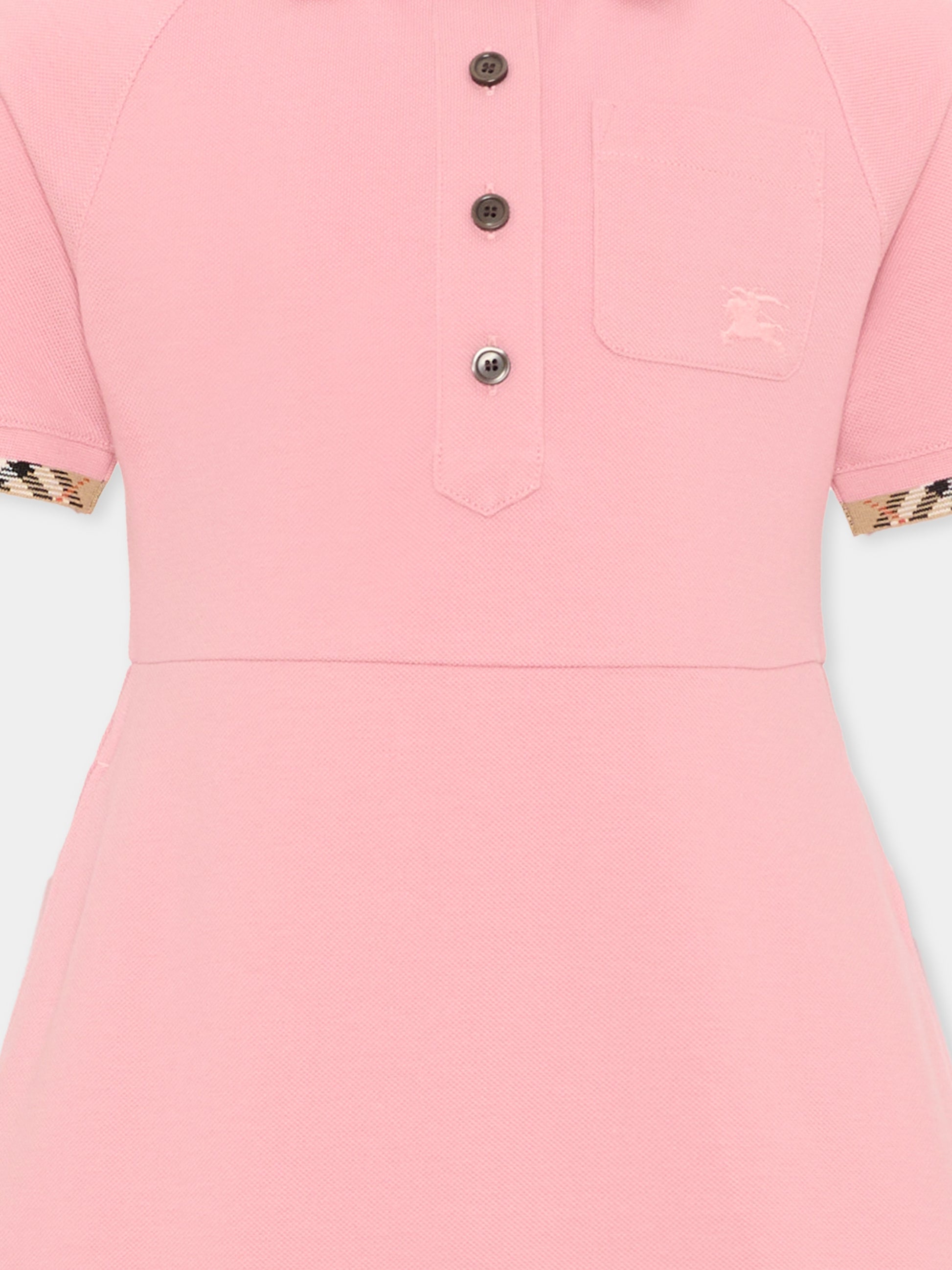 Vestito rosa per bambina con cavaliere equestre,Burberry Kids,8130116 C4159