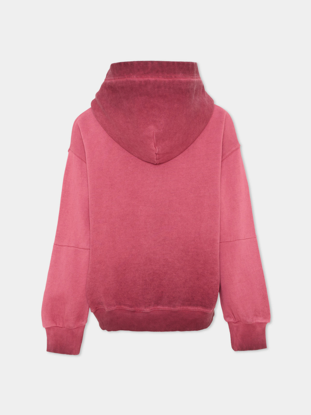 Felpa con cappuccio bordeaux con stampa per bambini,Mm6 Maison Margiela,M61135 MM08P M6403