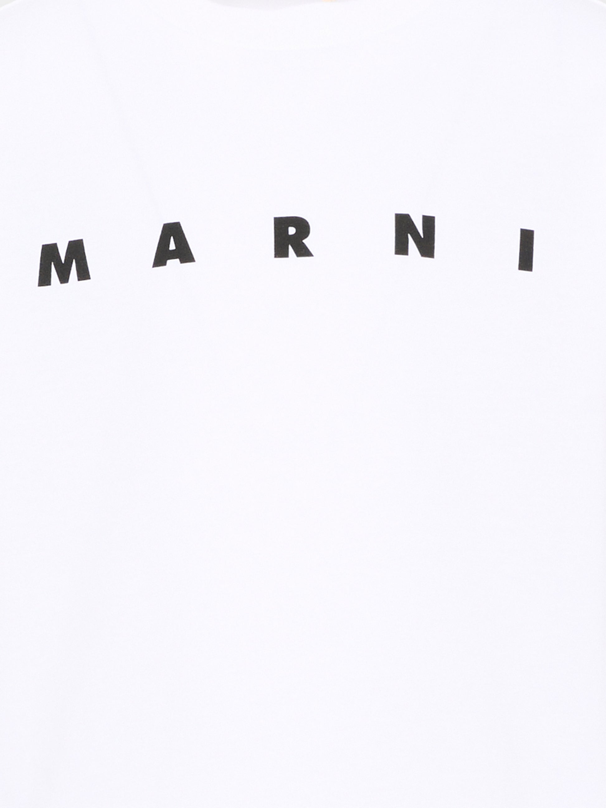 T-Shirt bianca per bambini con logo,Marni Kids,M01603 M00RF 0M100
