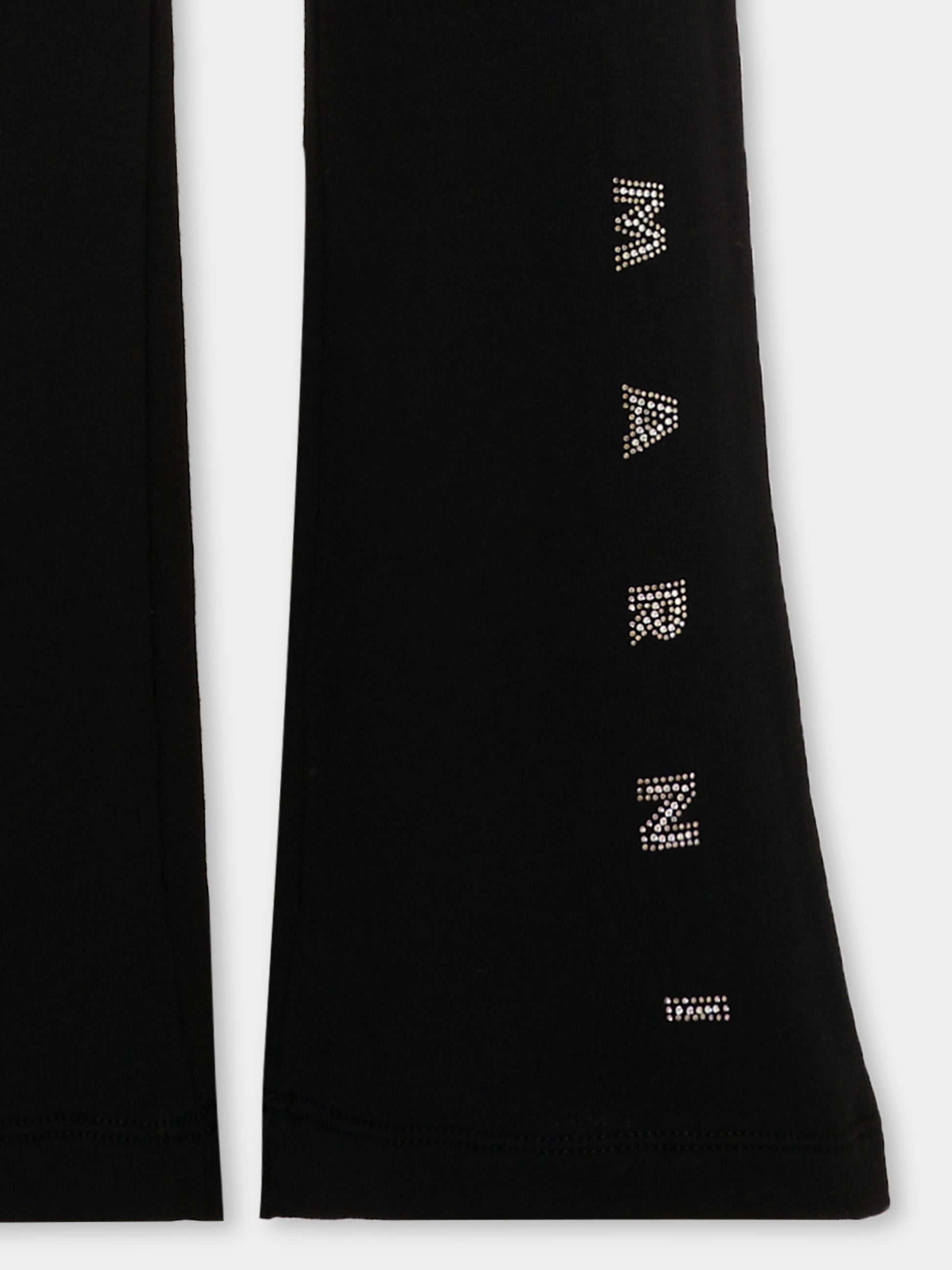 Pantaloni nero per bambina con logo,Marni Kids,M01911 M00SH 0M900