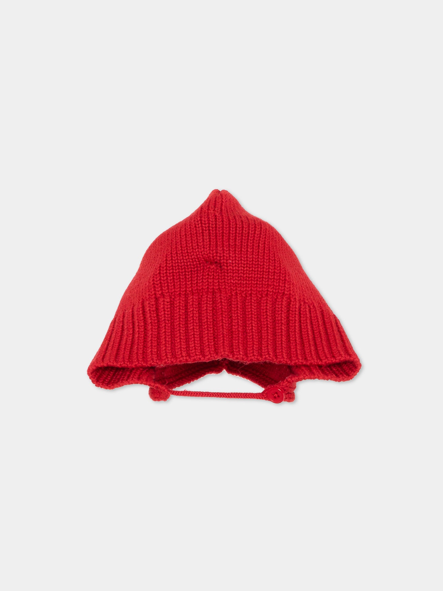 Berretto in maglia rosso con logo per bambina,Marni Kids,M01990 M00Y9 0M439