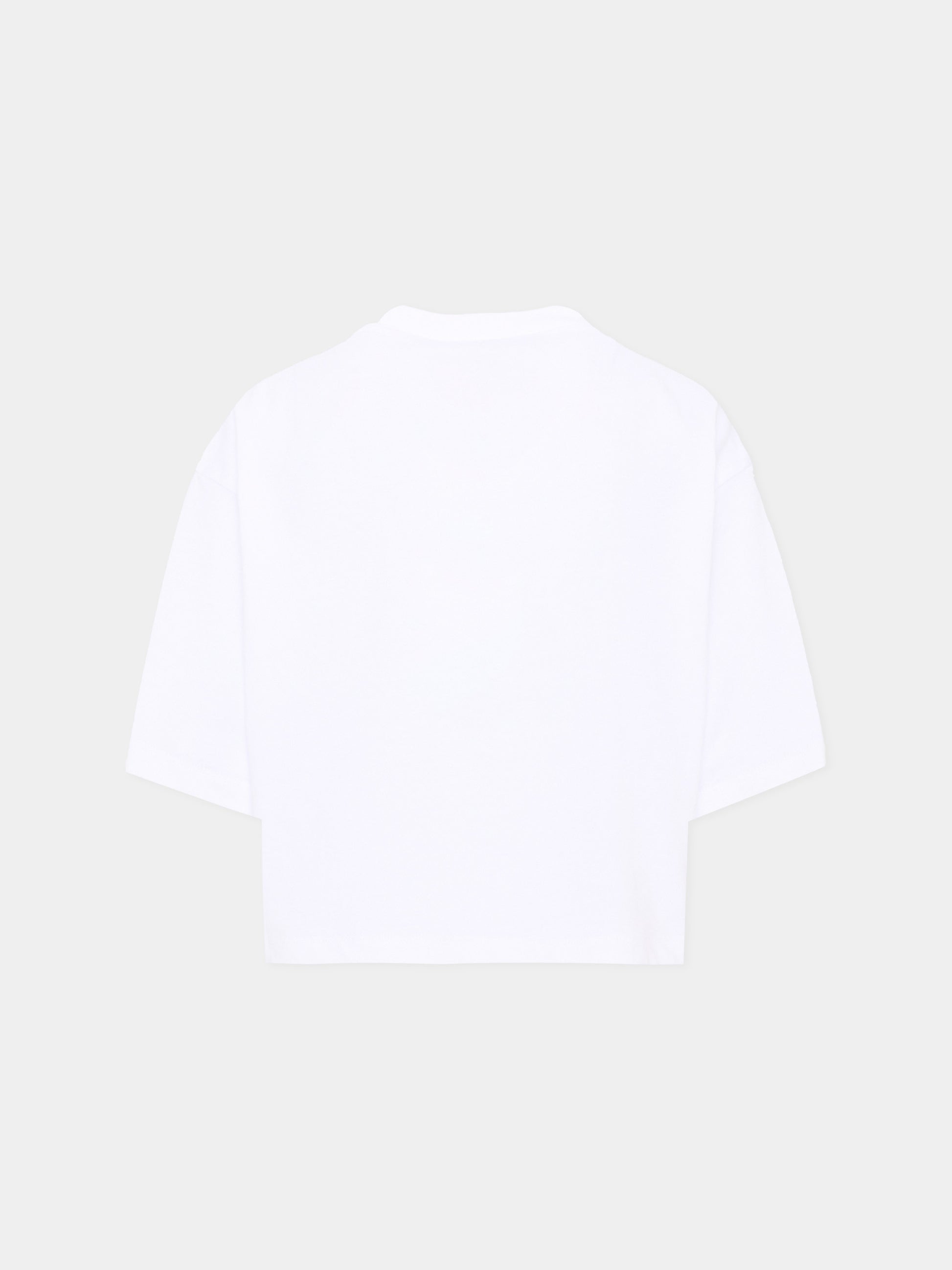 T-shirt bianca per bambina con logo,Marni Kids,M02014 M00YP 0M100