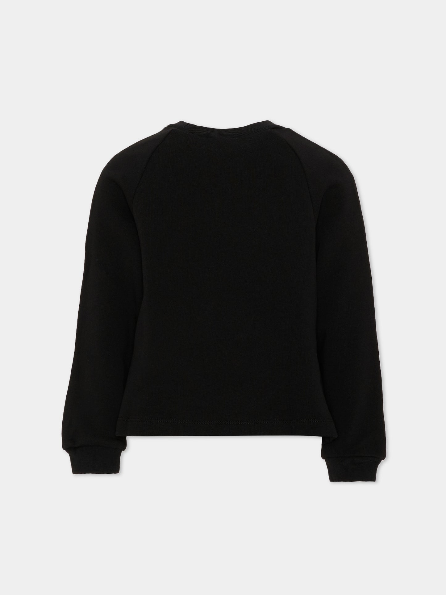Felpa nera per bambina con logo,Marni Kids,M02016 M00SH 0M900