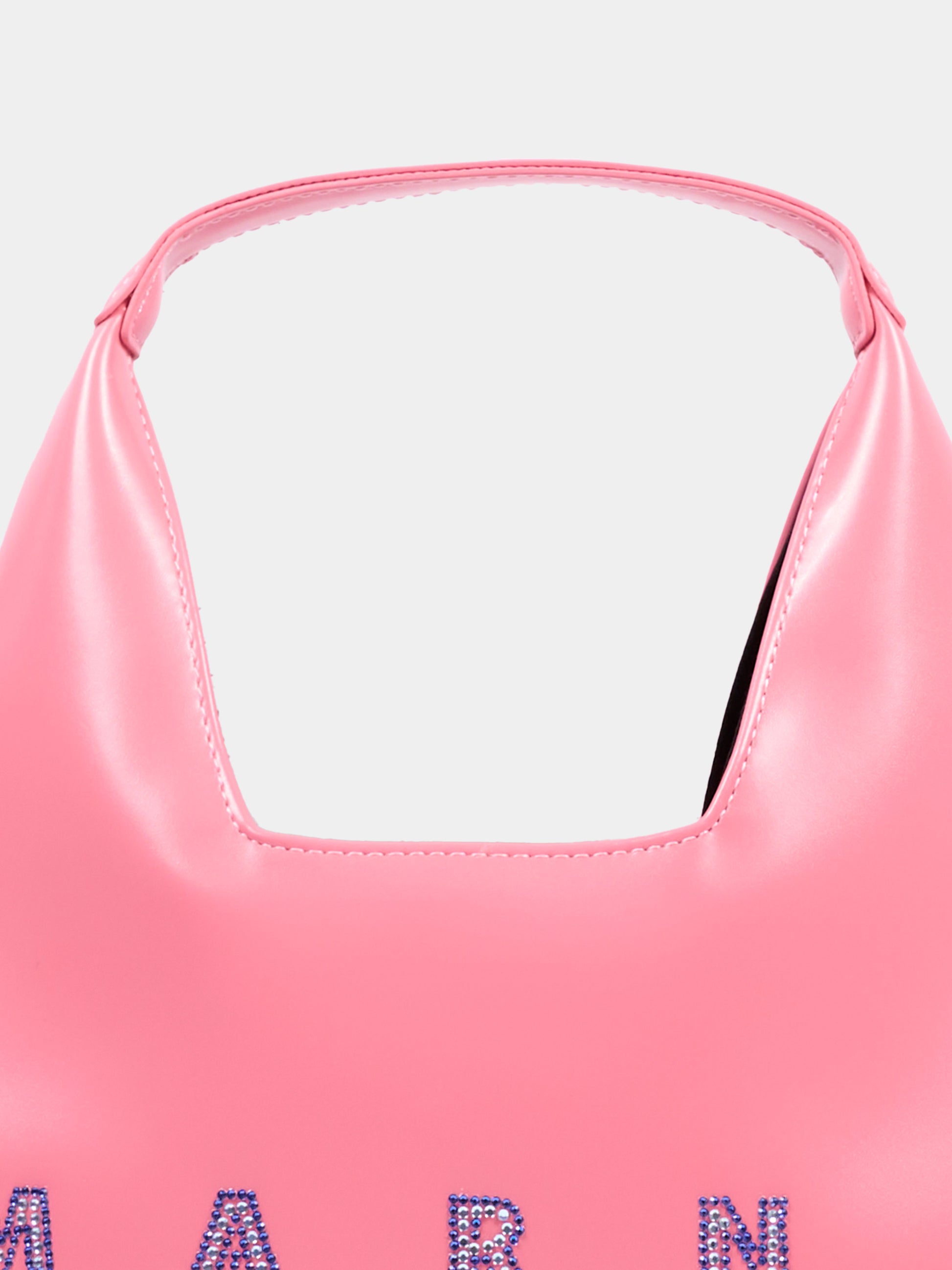 Borsa rosa Marni per bambina con logo con strass,Marni Kids,M02030 M00TK 0M353