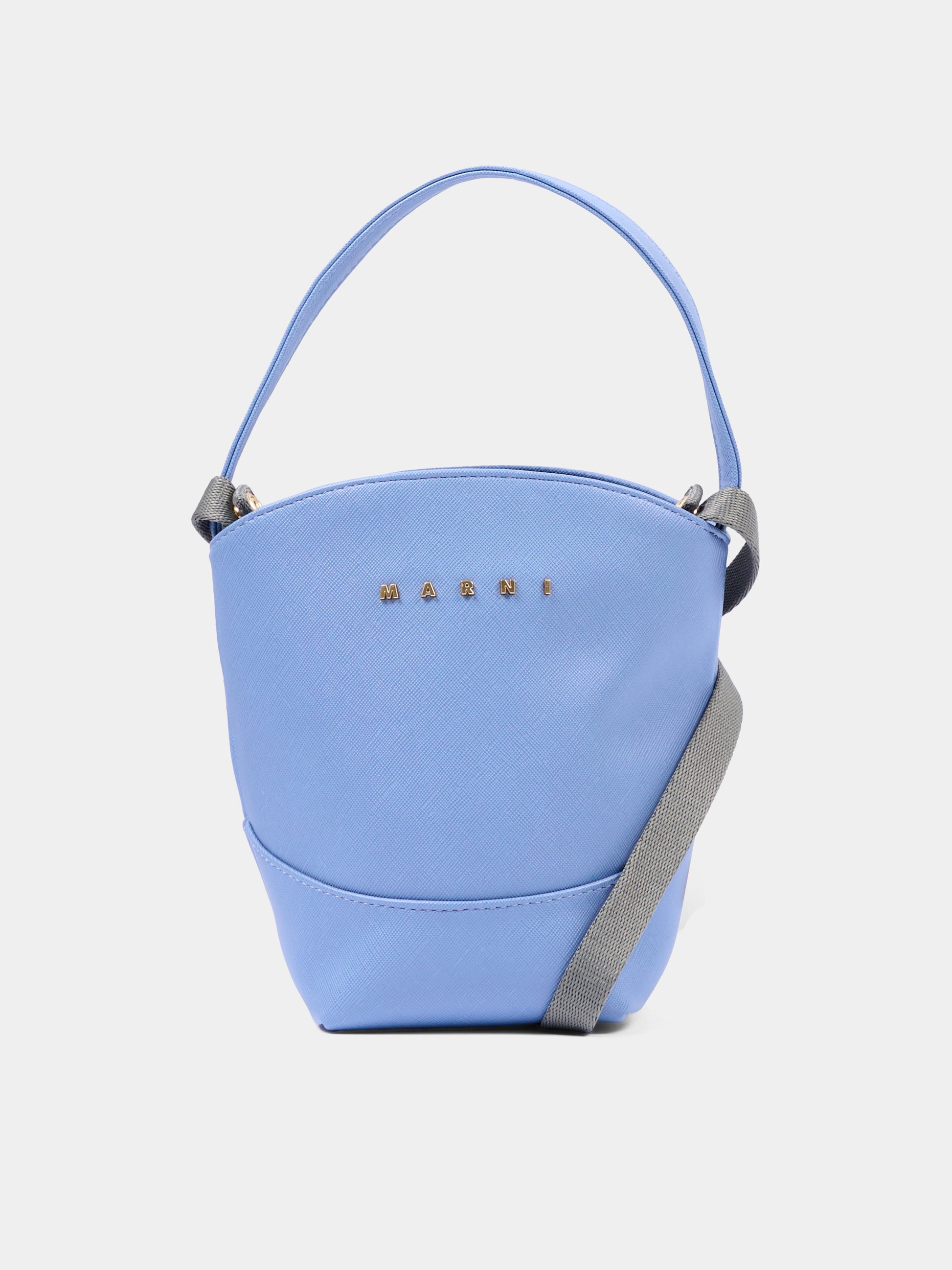 Borsa celeste per bambina con logo,Marni Kids,M02031 M00YE 0M863