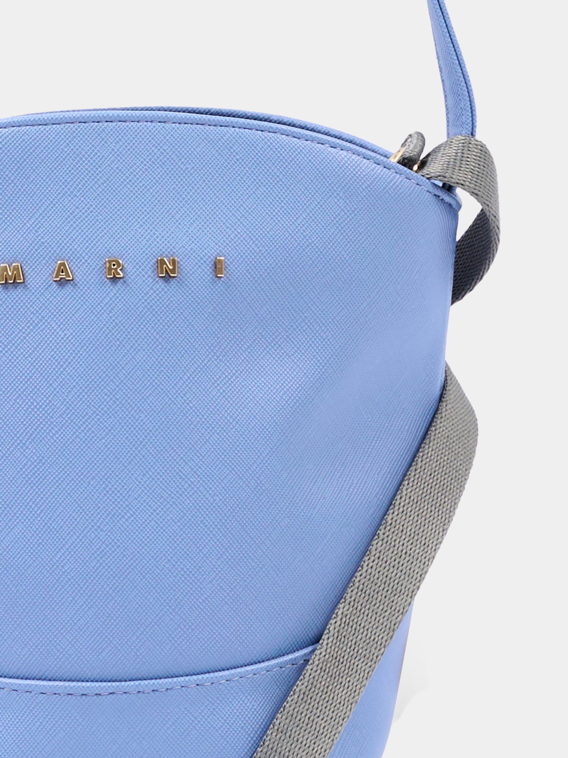 Borsa celeste per bambina con logo,Marni Kids,M02031 M00YE 0M863