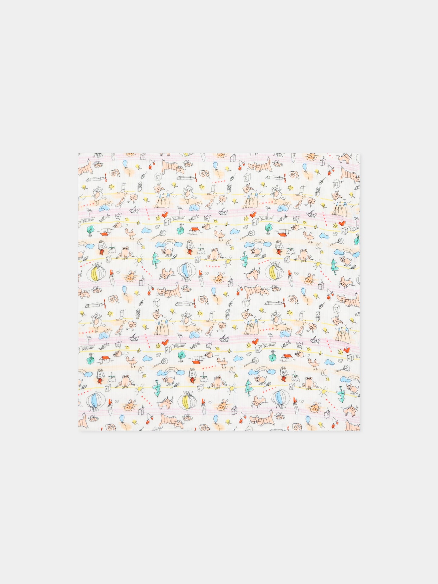 Mussole multicolor per neonati stampate,Marni Kids,M02033 M00YL 0M100