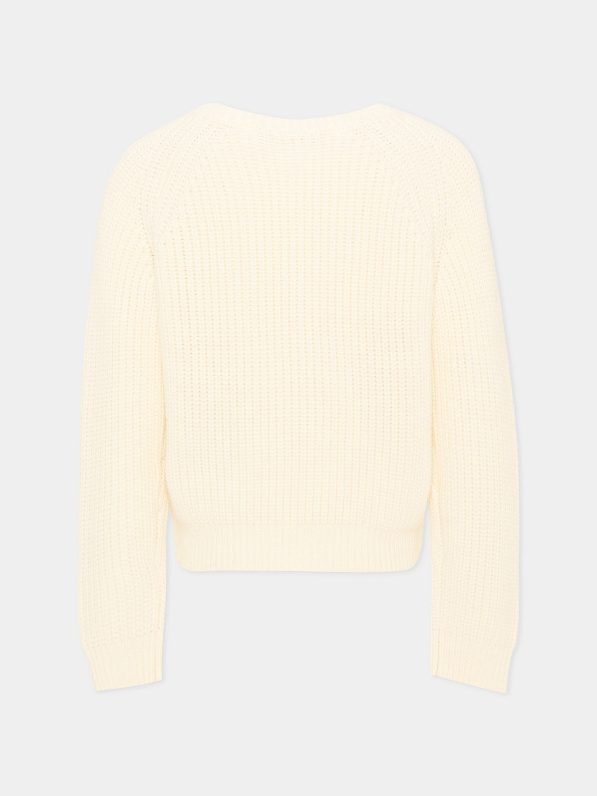 Maglione avorio per bambina con scritta,Max&co,MX0399 MX02F MX102