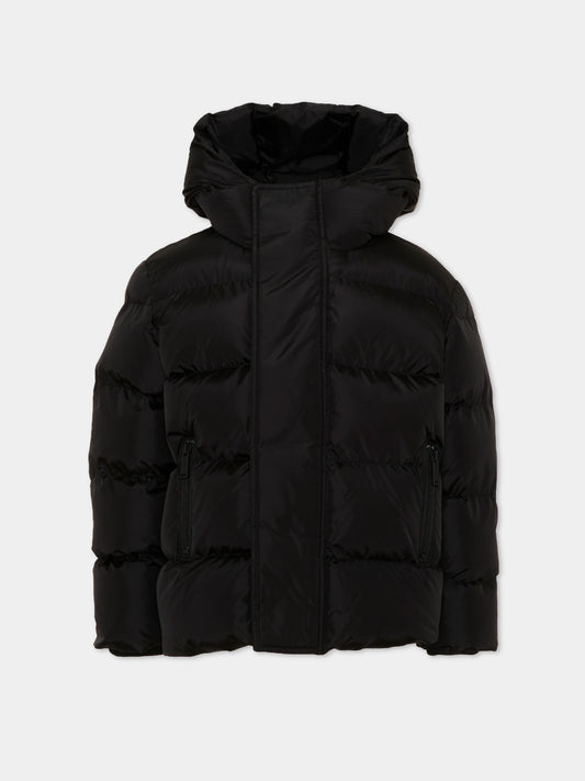 Piumino nero per bambini con logo,Dsquared2,DQ1090 D00BN DQ900