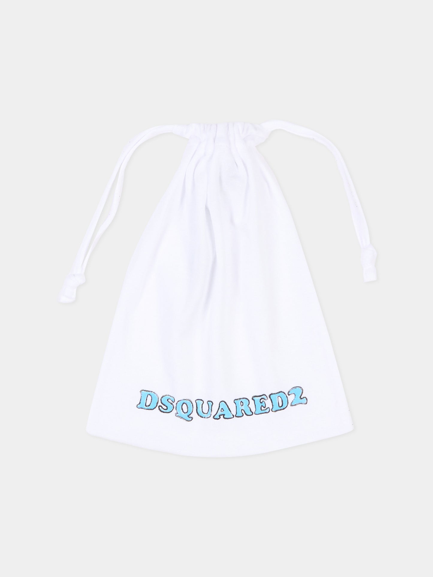 Body bianco per neonato con logo,Dsquared2,DQ3548 D0A8U DQ100