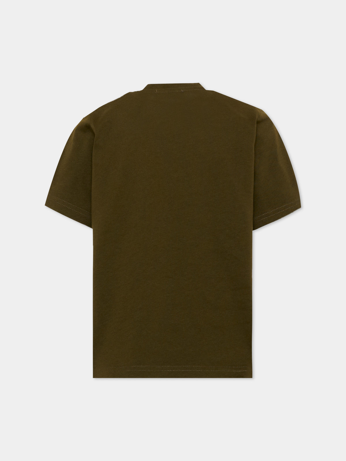 T-shirt verde per bambini con logo,Dsquared2,DQ3560 D0AJ1 DQ558