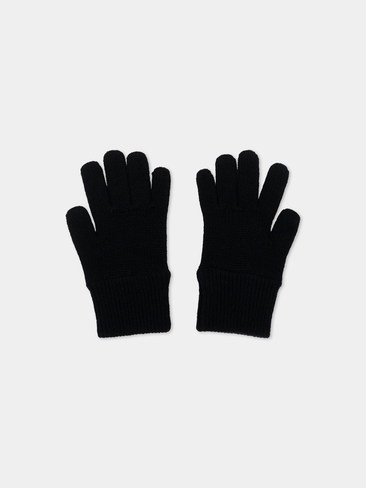 Guanti neri per bambini con logo,Dsquared2,DQ3565 D0AJQ DQ900