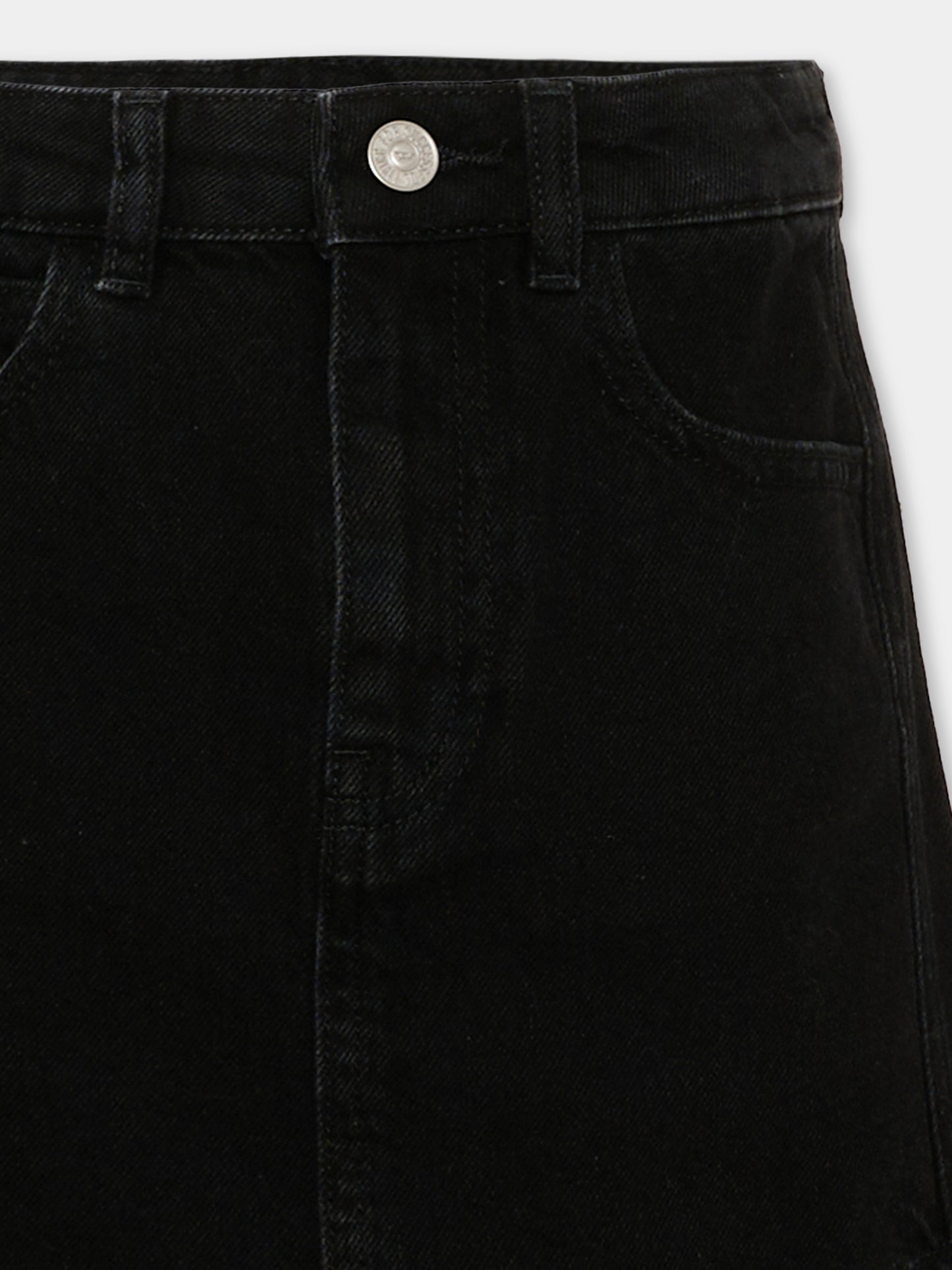 Gonna nera per bambina in denim,Diesel,J02864 KXBUA K02