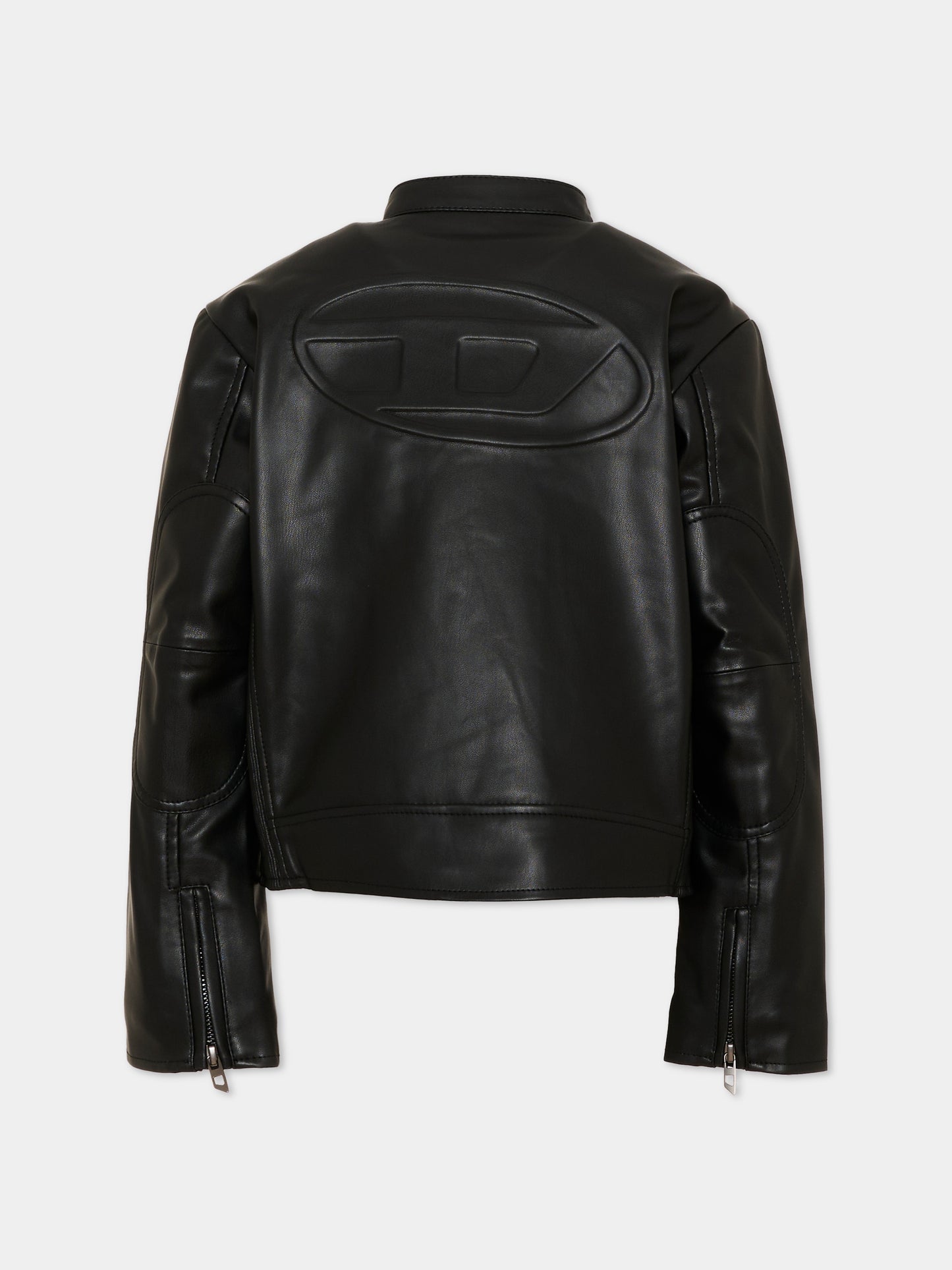 Giubbotto nero per bambino con logo,Diesel,J02945 KXB9D K900