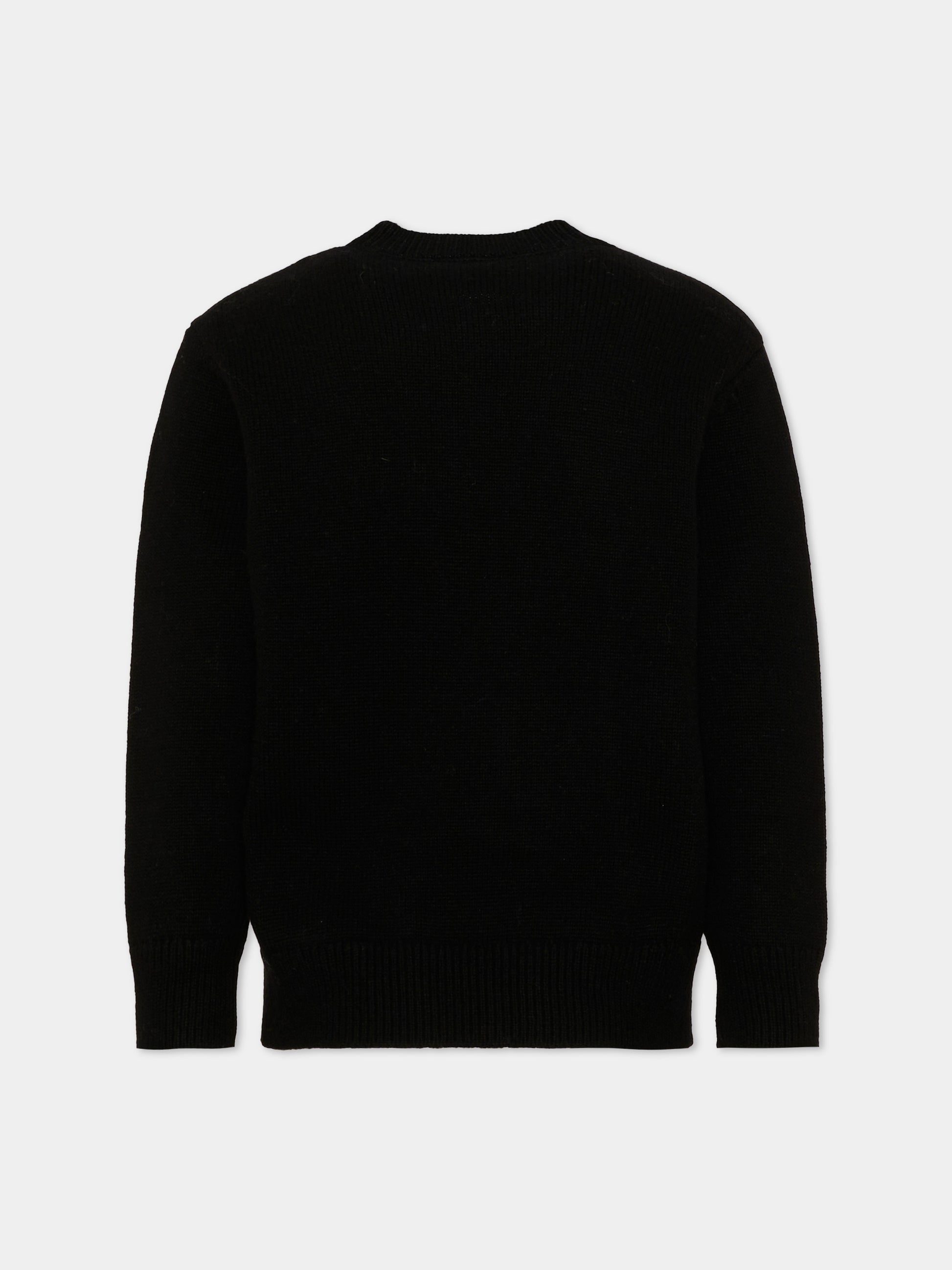 Maglione nero per bambino con logo,Diesel,J02981 KYAYX K900