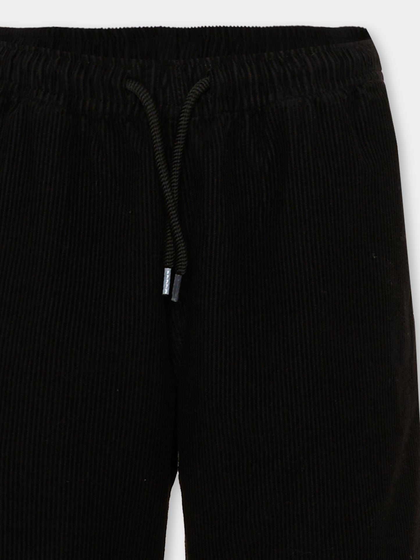 Pantalone nero con logo ricamato per bambino,Diesel,J02982 KXBVA K900