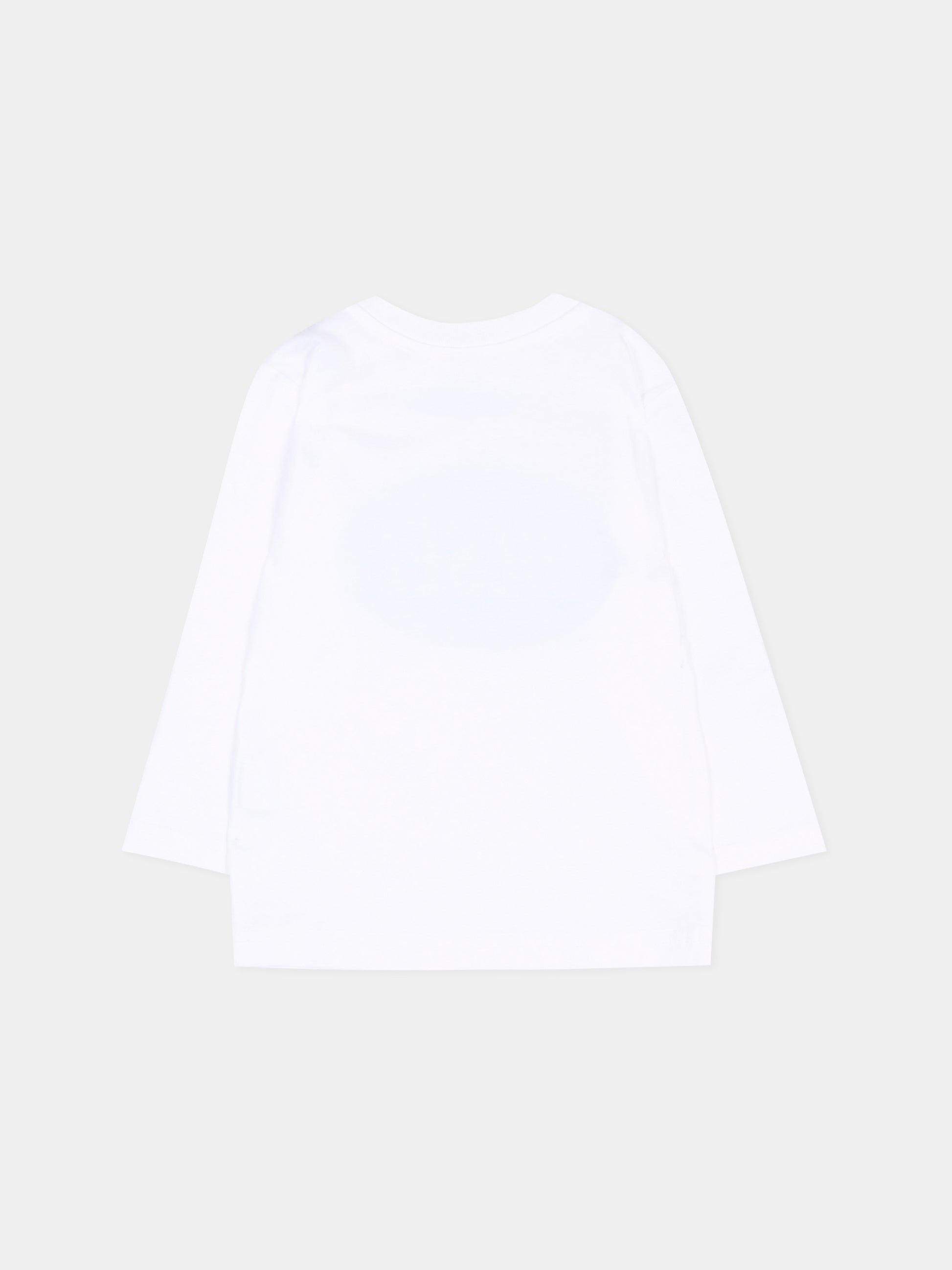 T-Shirt bianca per neonato con logo,Diesel,K00857 00YI9 K100