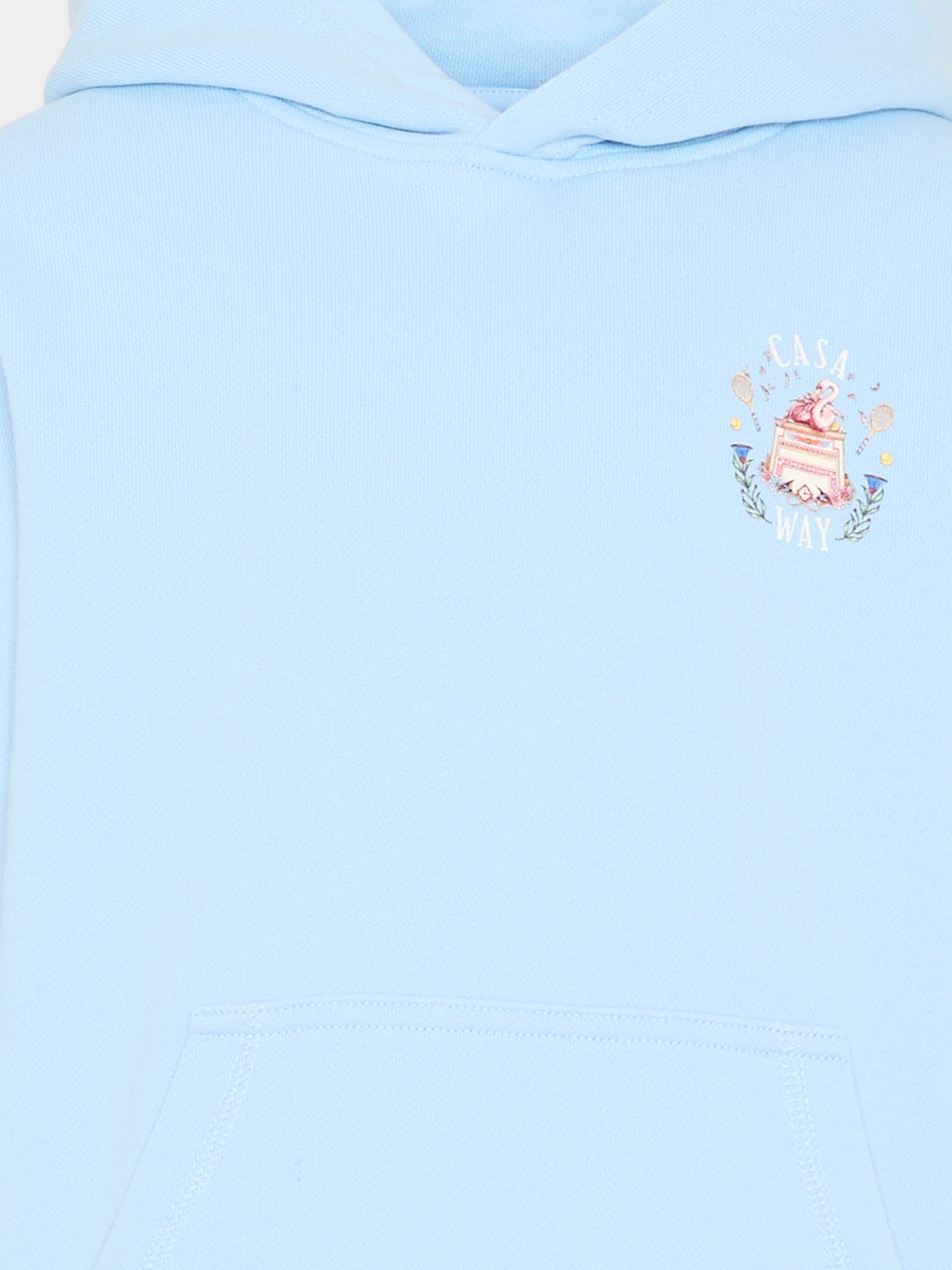 Felpa azzurra per bambini con logo,Casablanca,K PF26 JTP 372 02