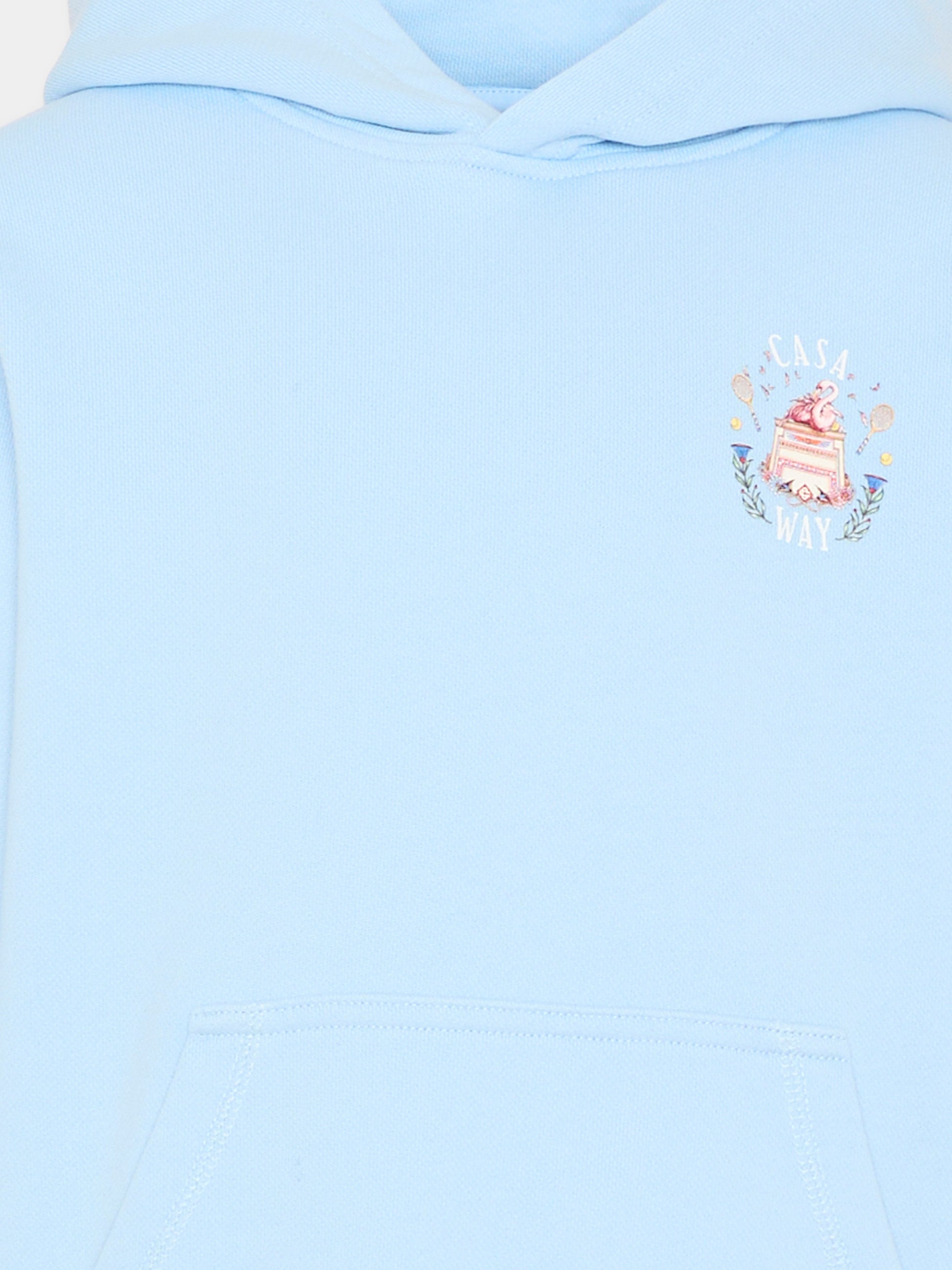 Felpa azzurra per bambini con logo,Casablanca,K PF26 JTP 372 02