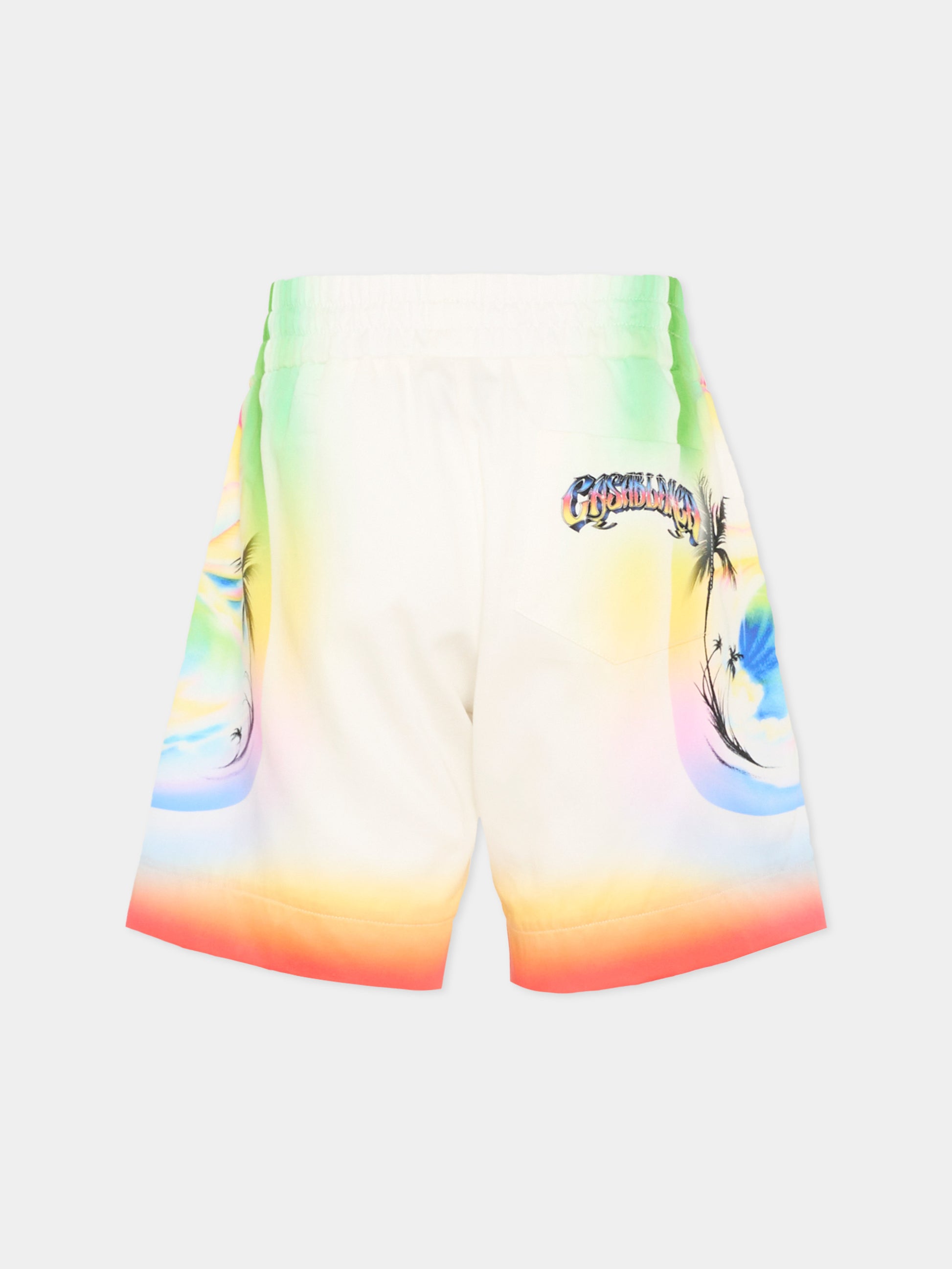 Shorts multicolor per bambino con palme,Casablanca,K PF26 TR 317 01