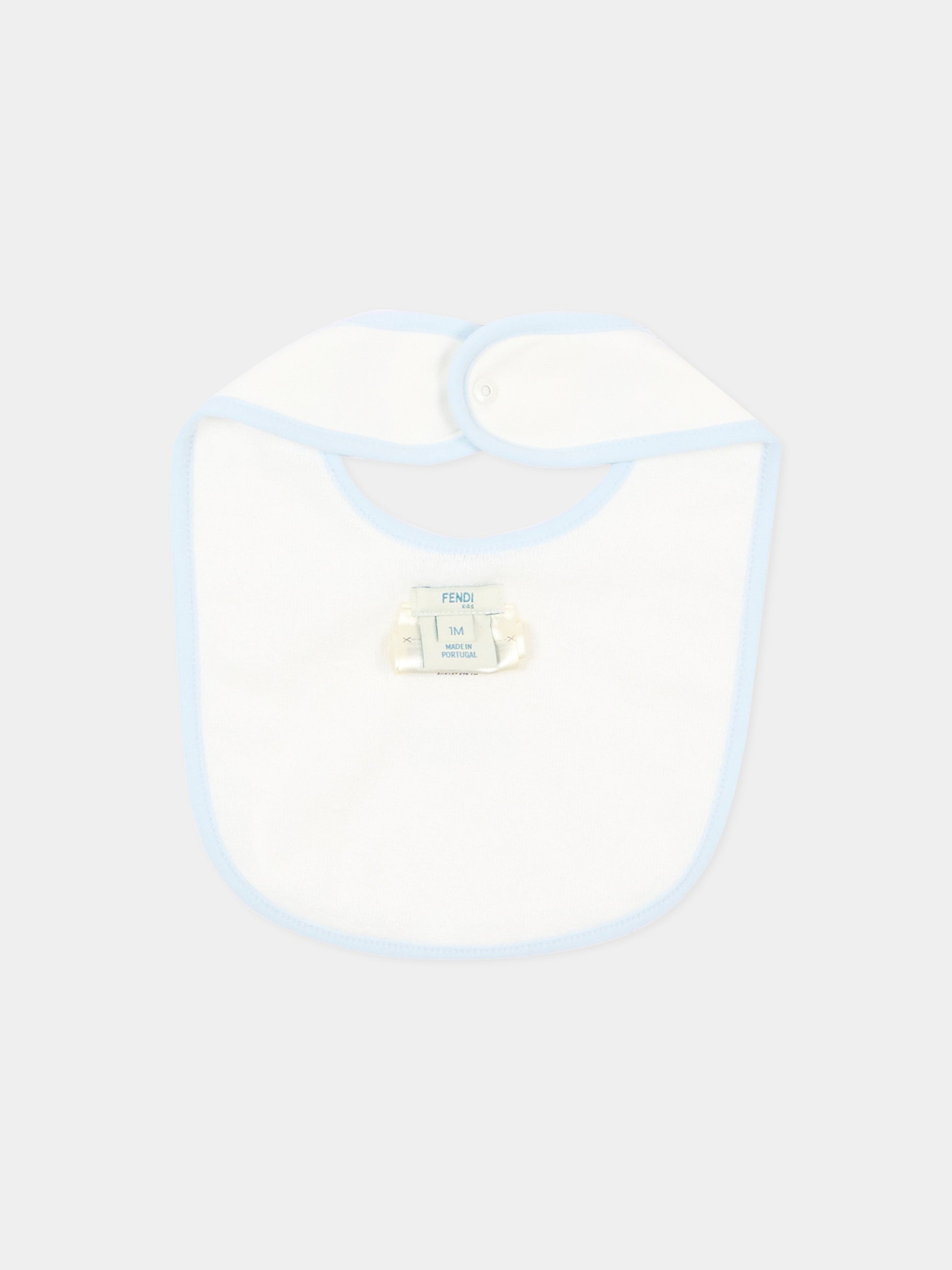 Set tutina azzurra Fendi Bear per neonato,Fendi Kids,BUK167 ST8 F19J4