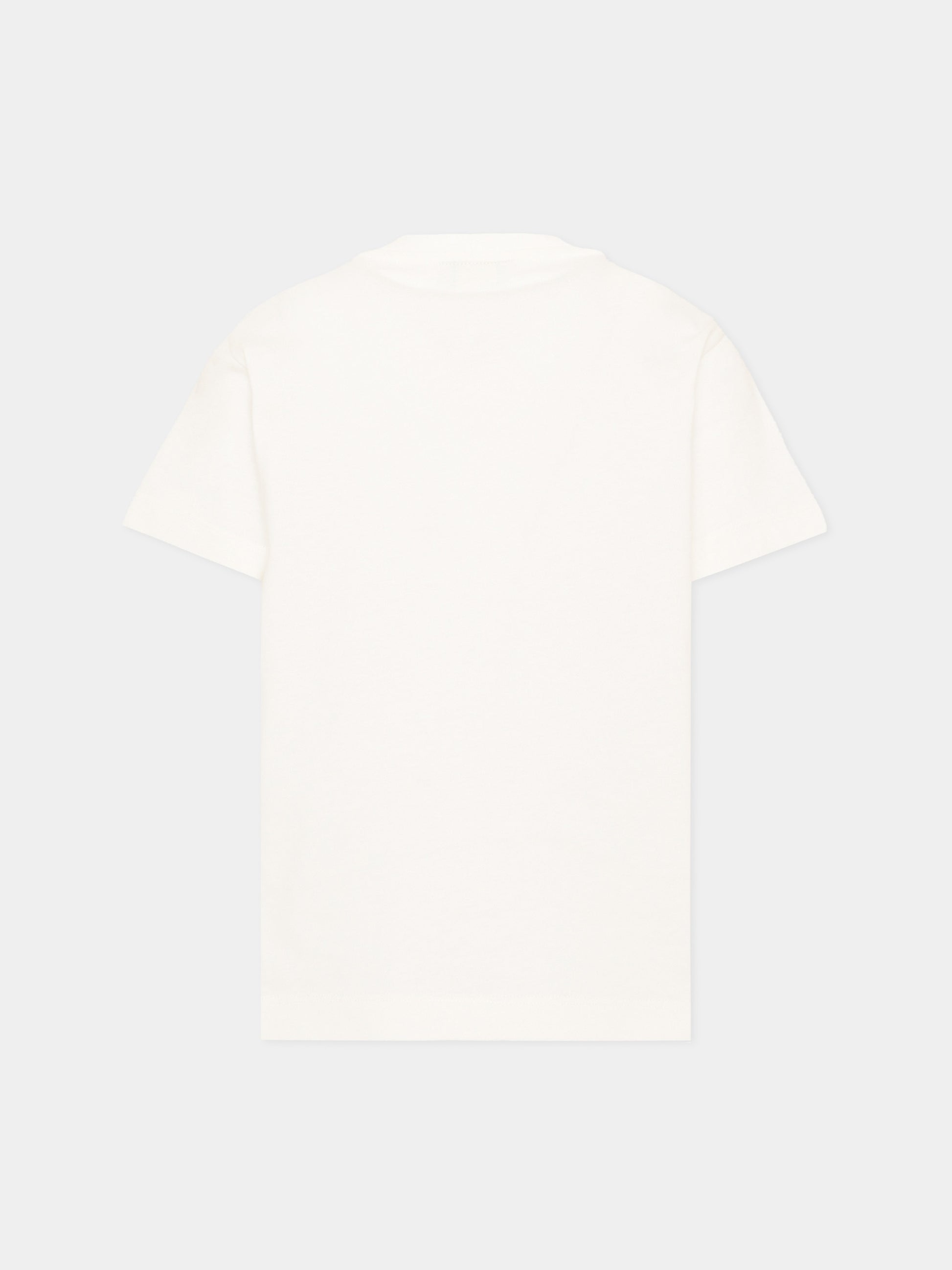 T-Shirt bianca per bambini con logo,Fendi Kids,JUI208 AY8D F0TU9
