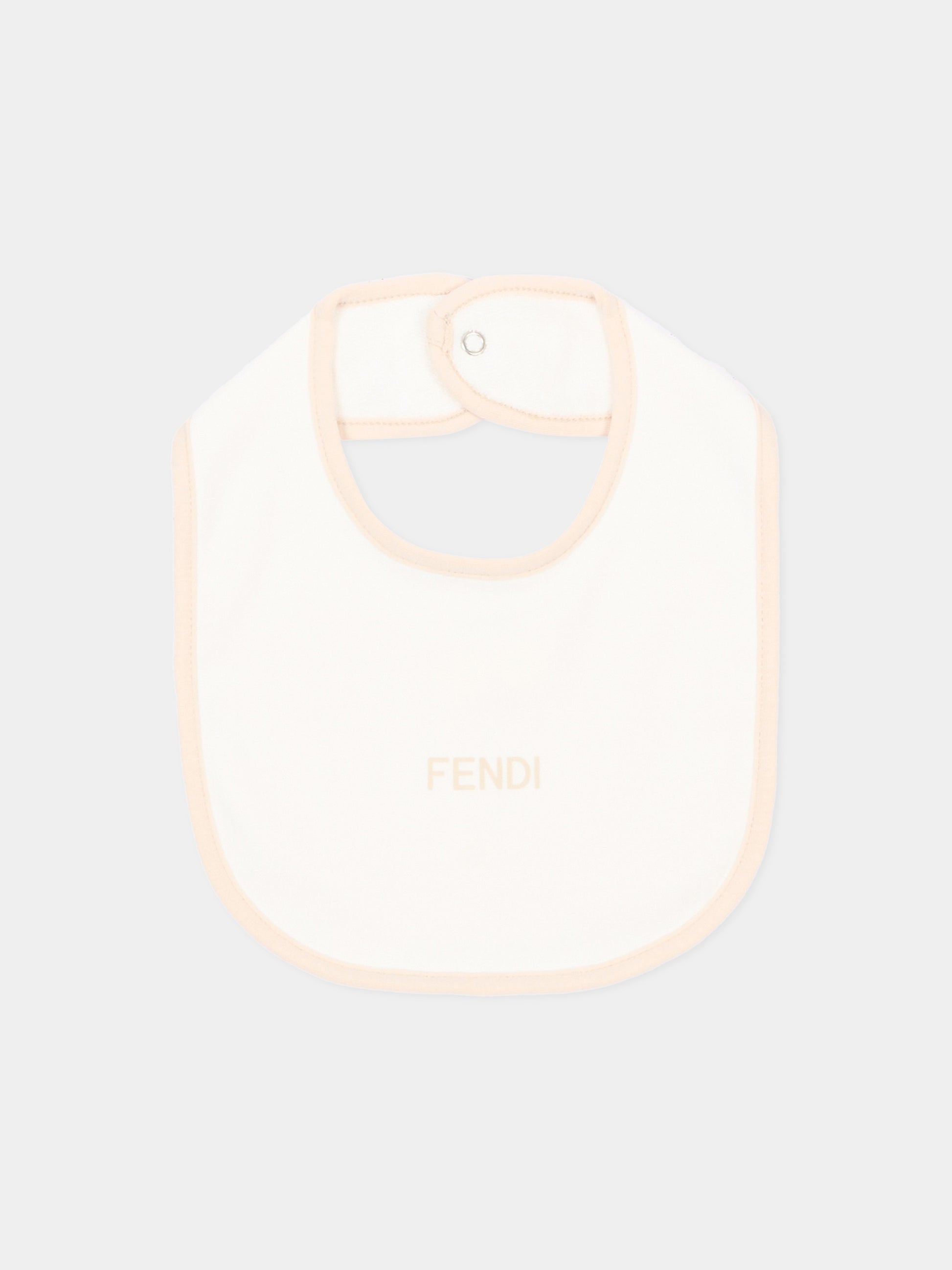 Set tutina avorio Fendi Bear per neonati,Fendi Kids,BUK167 ST8 F0TU9