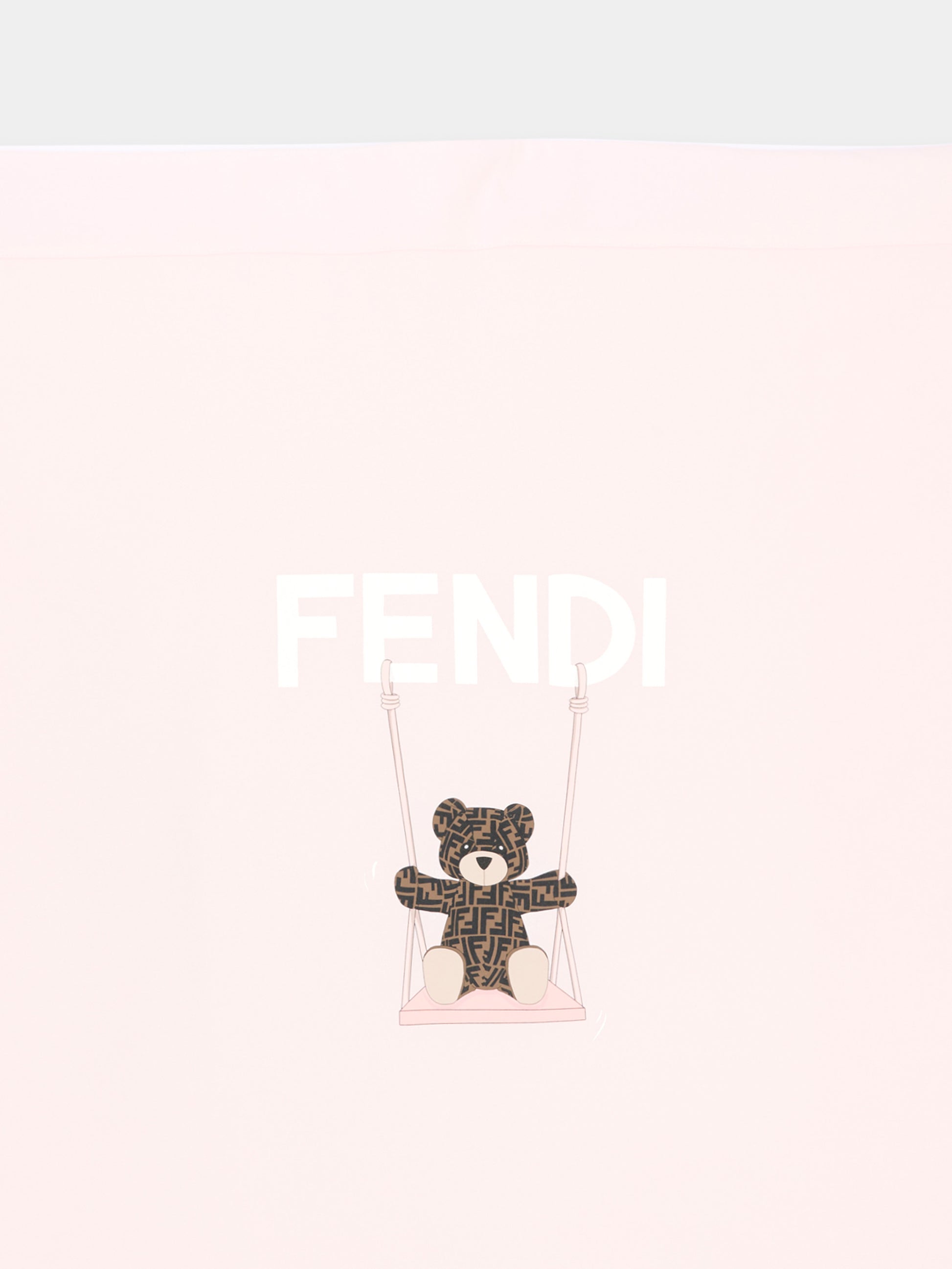 Coperta rosa Fendi Bear per neonata,Fendi Kids,BUJ339 ST8 F0C11