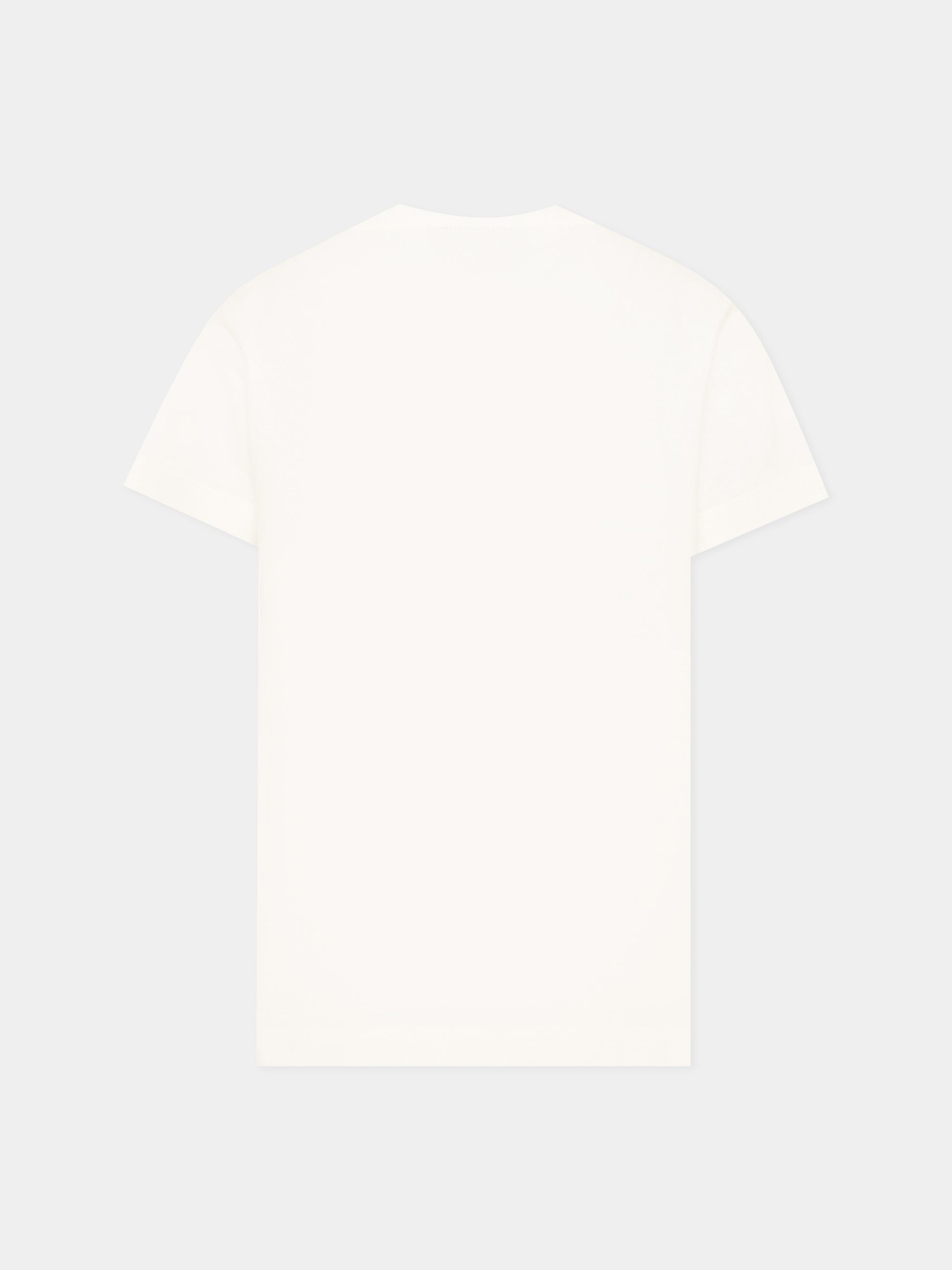 T-Shirt avorio per bambina con logo,Fendi Kids,JUI212 AY8D F14OY