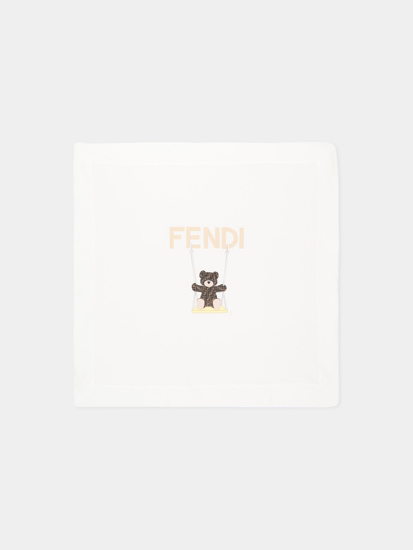 Coperta avorio Fendi Bear per neonati,Fendi Kids,BUJ339 ST8 F0TU9