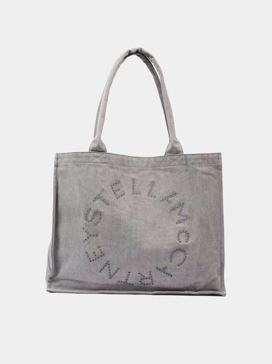 Borsa grigia per bambina con logo,Stella Mccartney Kids,TZ0D08 Z4162 909