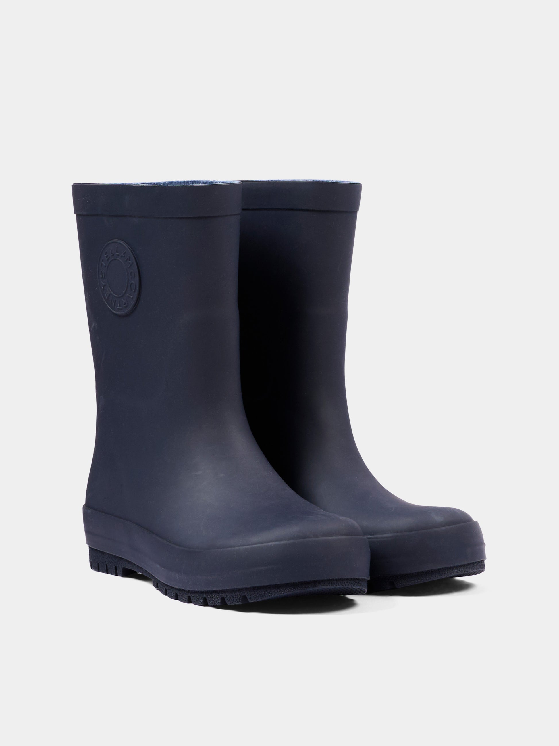 Stivali pioggia blu per bambino con logo,Stella Mccartney Kids,TZ0Q37 Z0234 61L