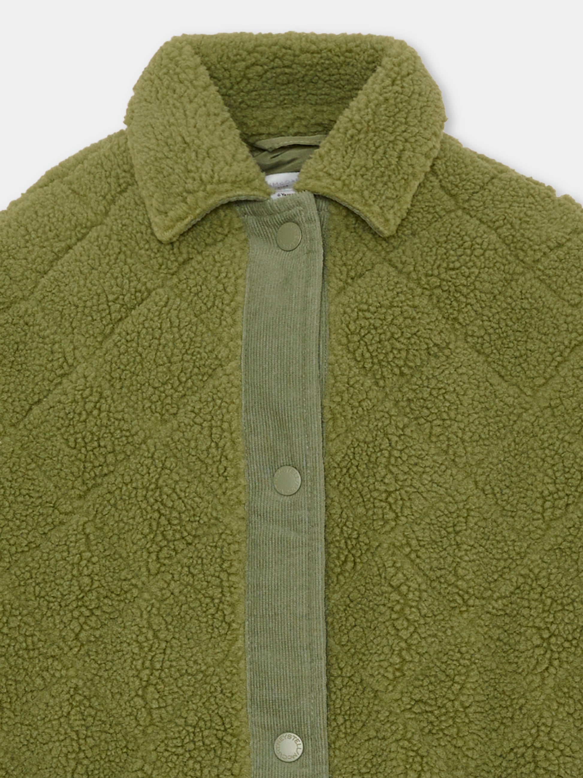 Ecopelliccia verde per bambino,Stella Mccartney Kids,TZ2B37 Z4079 70G