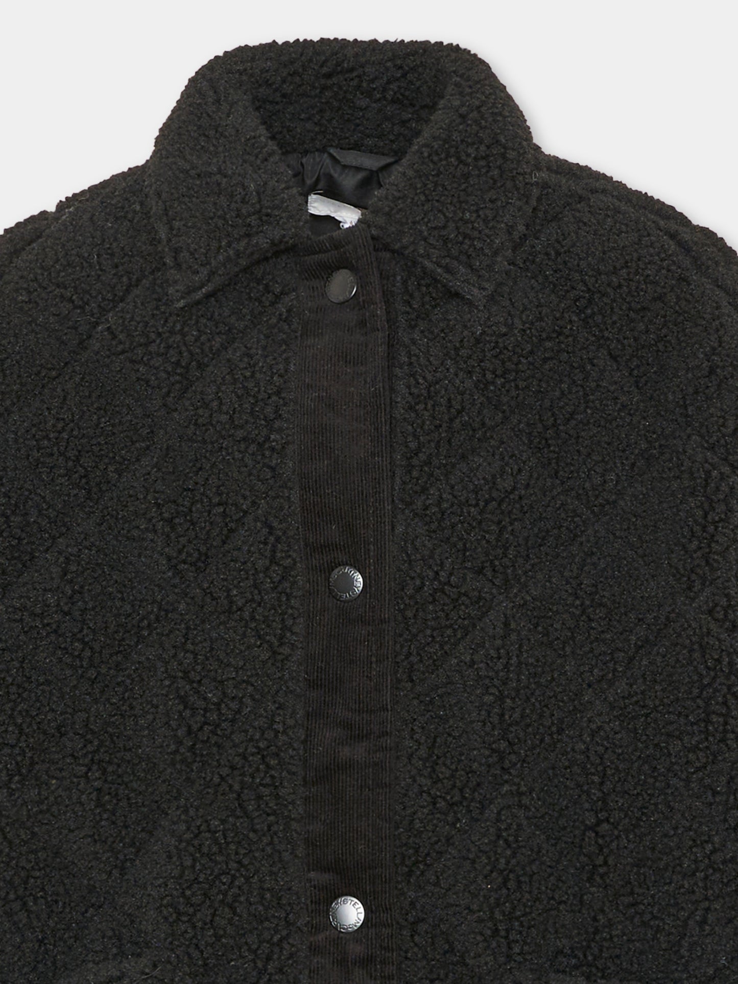 Ecopelliccia nera per bambino,Stella Mccartney Kids,TZ2B37 Z4079 930
