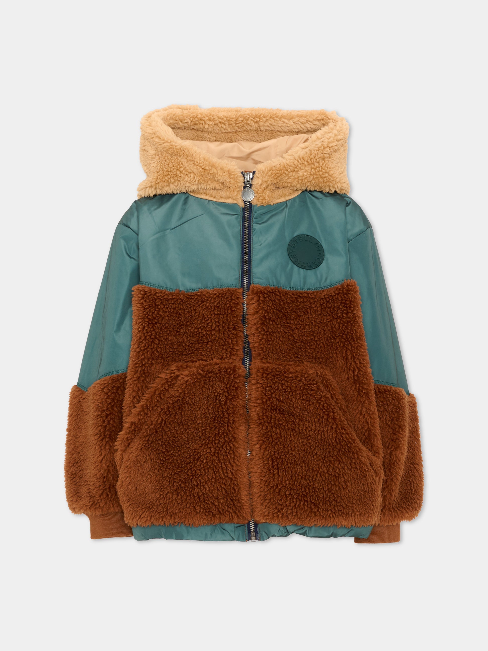 Giubbotto multicolor per bambino teddy,Stella Mccartney Kids,TZ2H77 Z4058 999
