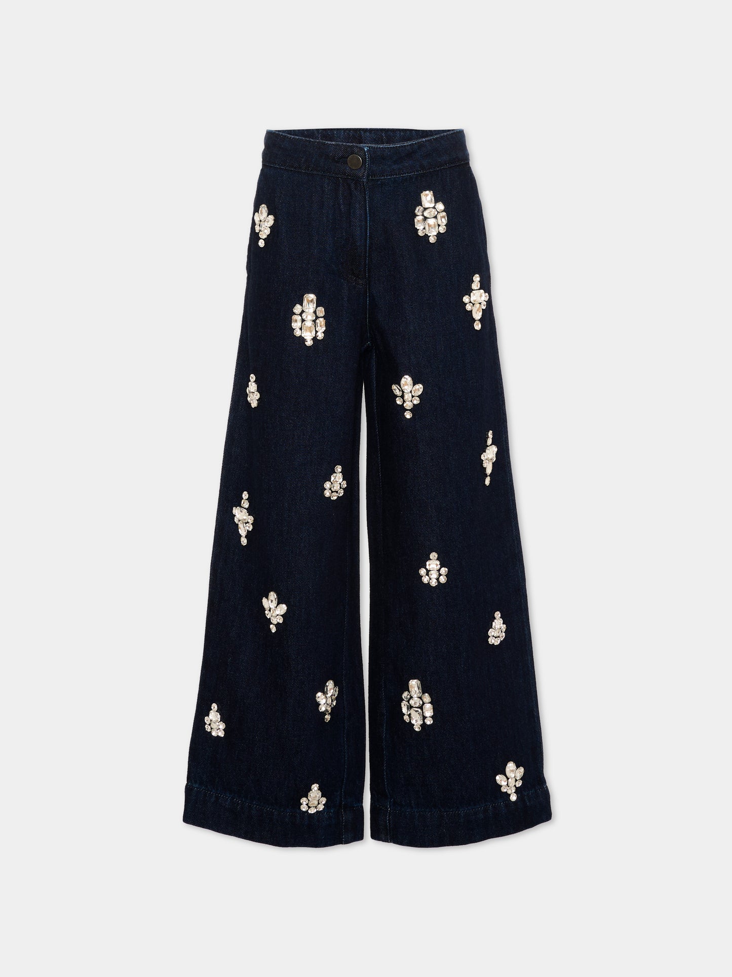 Jeans denim per bambina con ricami,Stella Mccartney Kids,TZ6E40 Z0746 620
