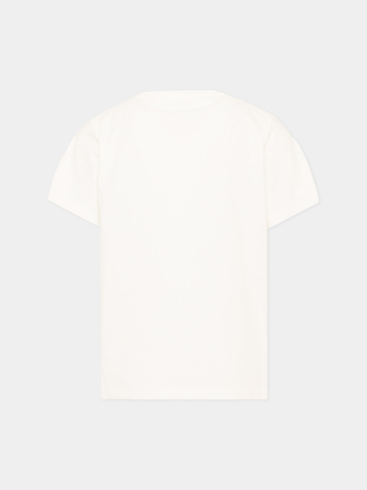 T-shirt avorio per bambina con cavallo,Stella Mccartney Kids,TZ8B61 Z3772 101