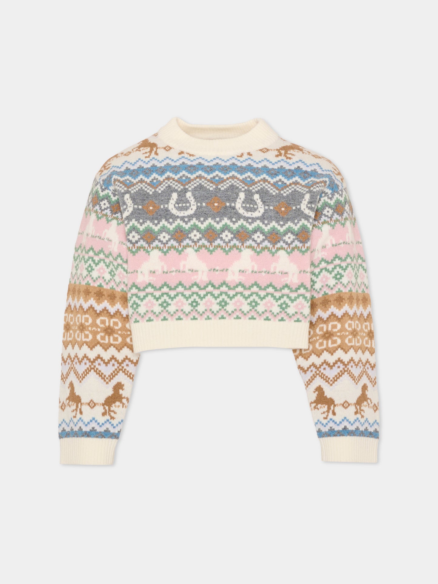 Maglione multicolor per bambina jacquard,Stella Mccartney Kids,TZ9A70 Z3893 999