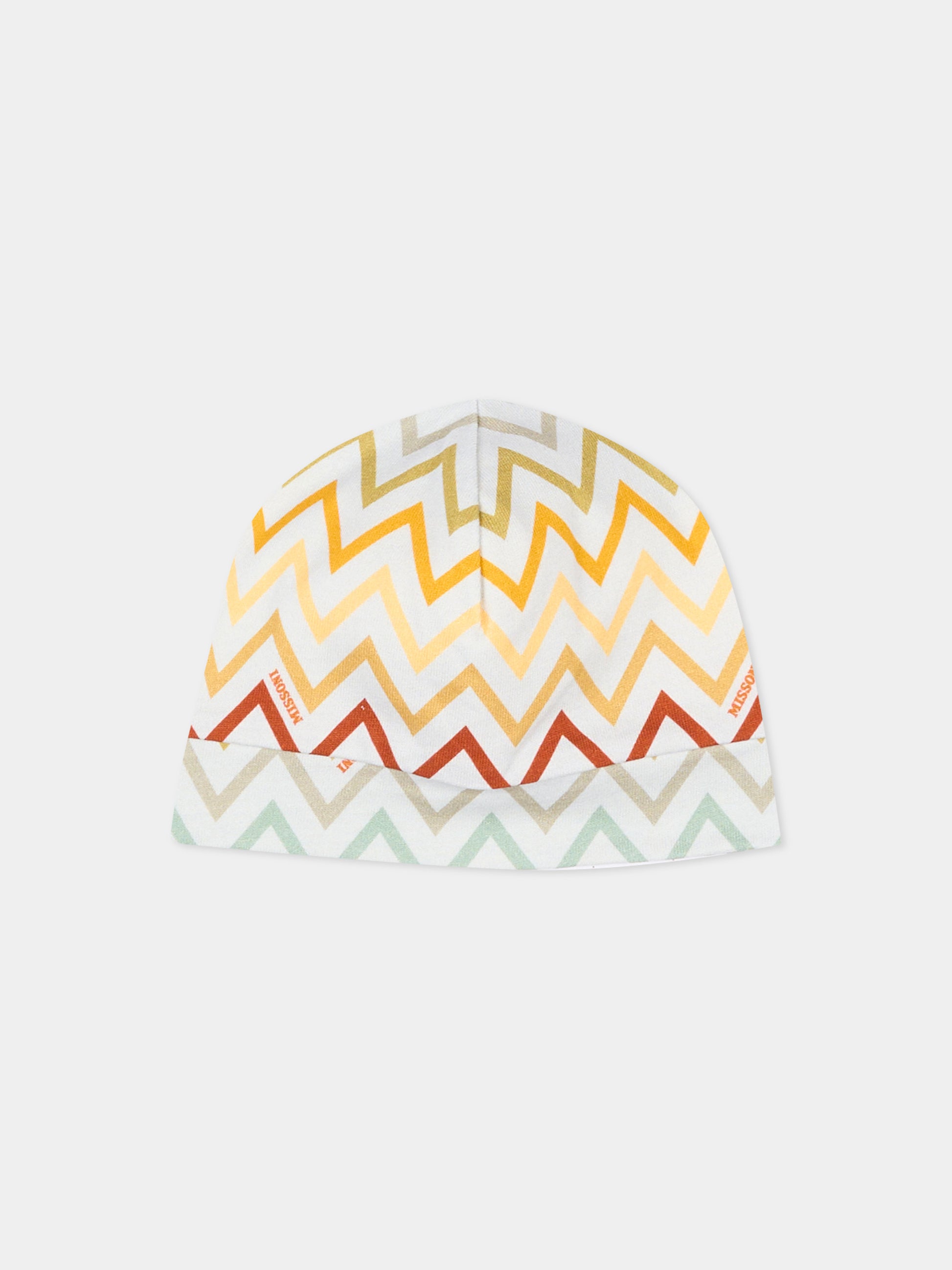 Set tutina multicolor per neonato con chevron,Missoni,MZB320 Z4094 960MC