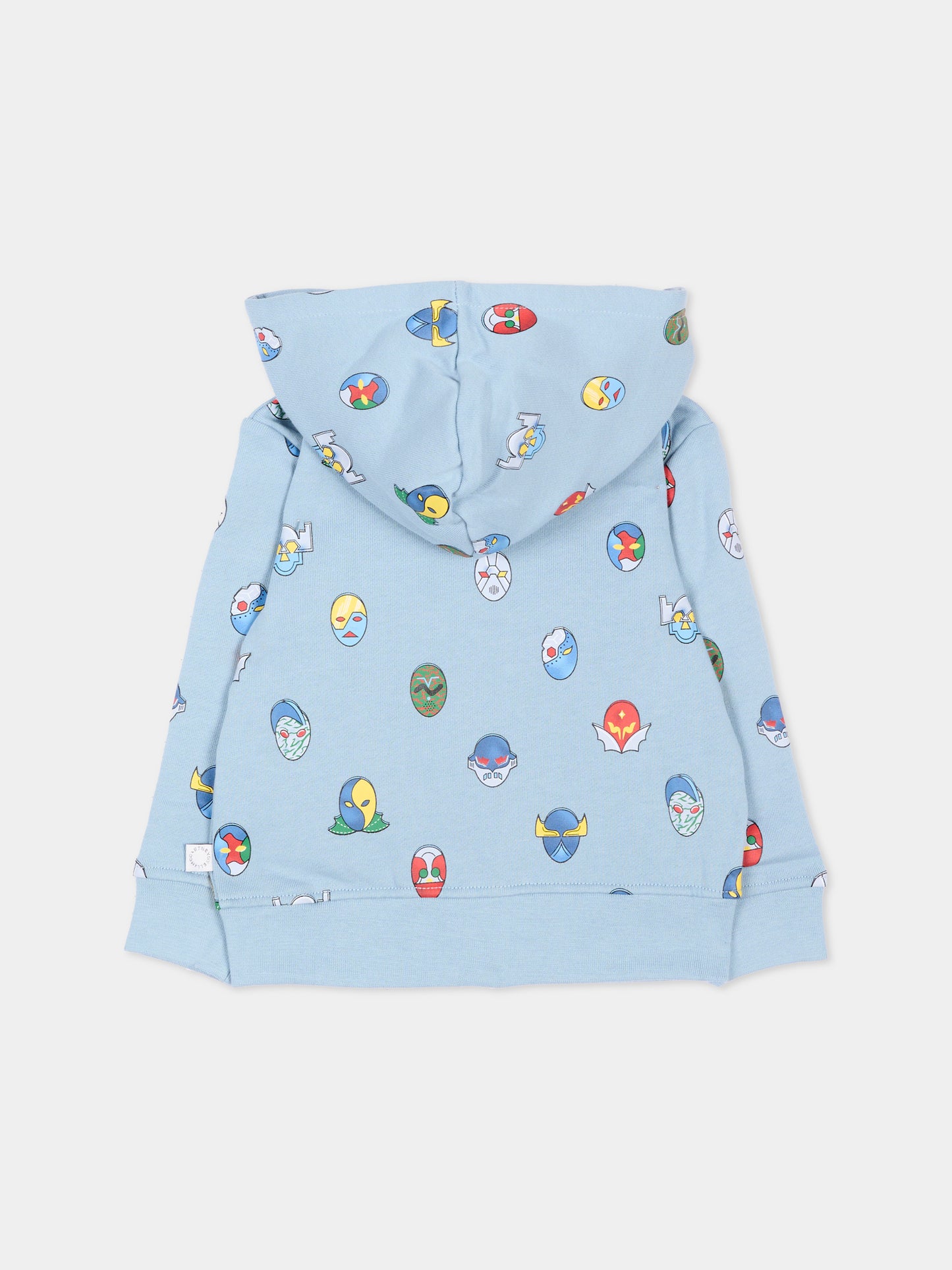 Felpa celeste per neonato con robot,Stella Mccartney Kids,TZ4310 Z4012 61EMC